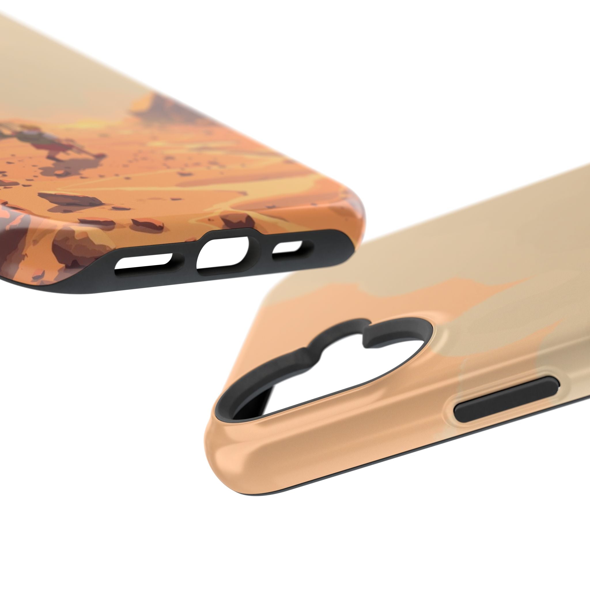iPhone Burnt Orange And Sand Barely Surviving Slim Everyday Designer Case · iPho