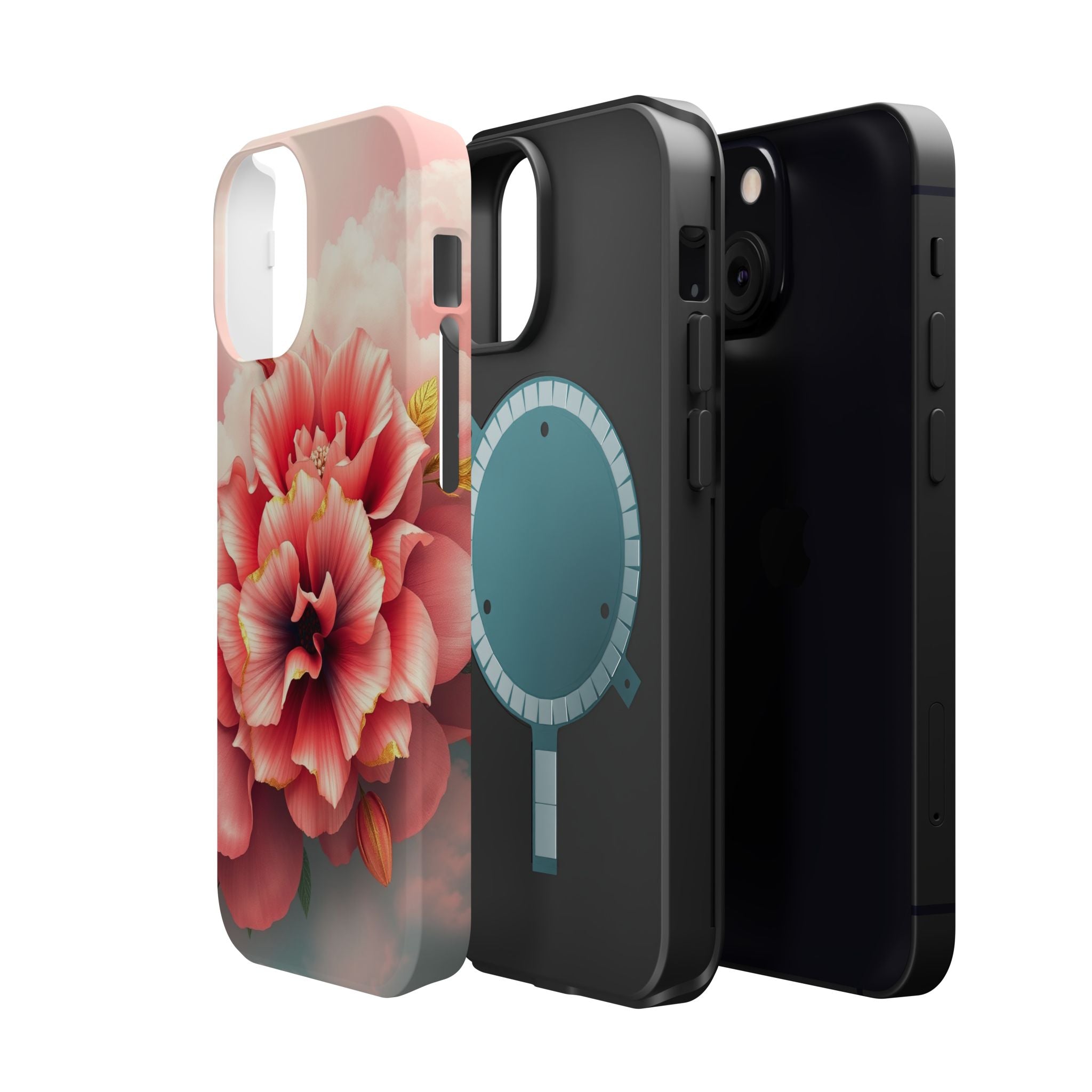 iPhone Pastel Floral Cloud Gold Foil Luxury Slim iPhone Everyday · iPhone Case