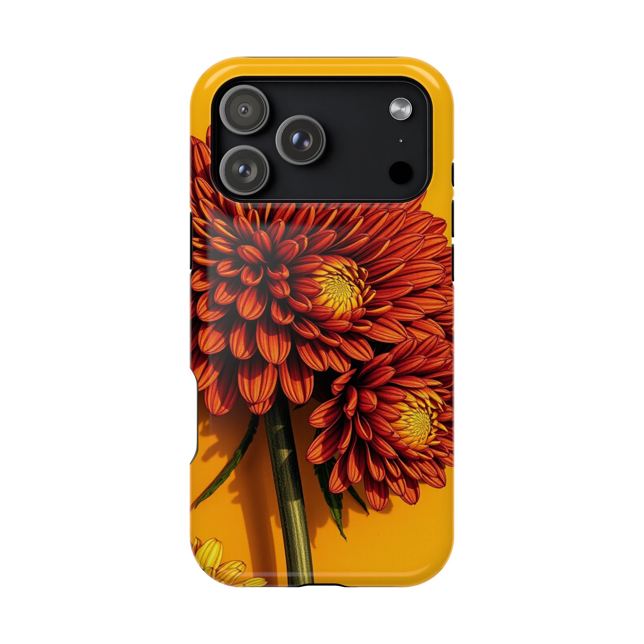 iPhone Mustard And Rust Ranunculus Stack Slim Everyday iPhone 14 · iPhone Case