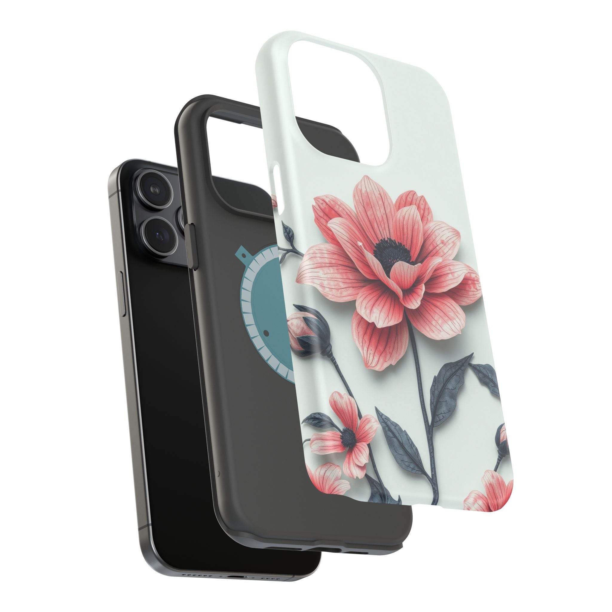 iPhone Dreamy Floral Ink Wash Design Slim Everyday iPhone 12 Designer · iPhone C