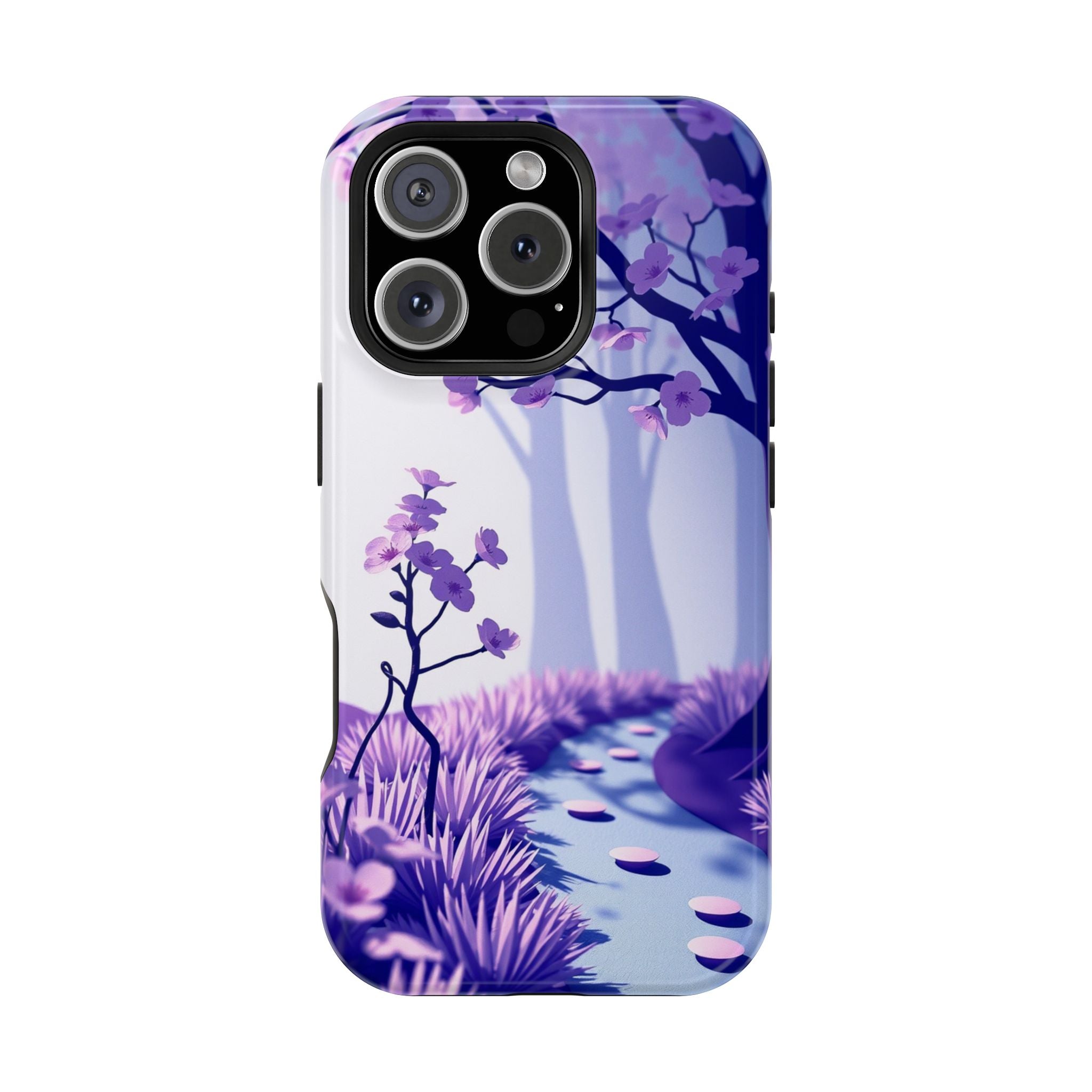 iPhone Blossom Trail Paper Cut Art Bold Modern Everyday Snap Case · iPhone Case