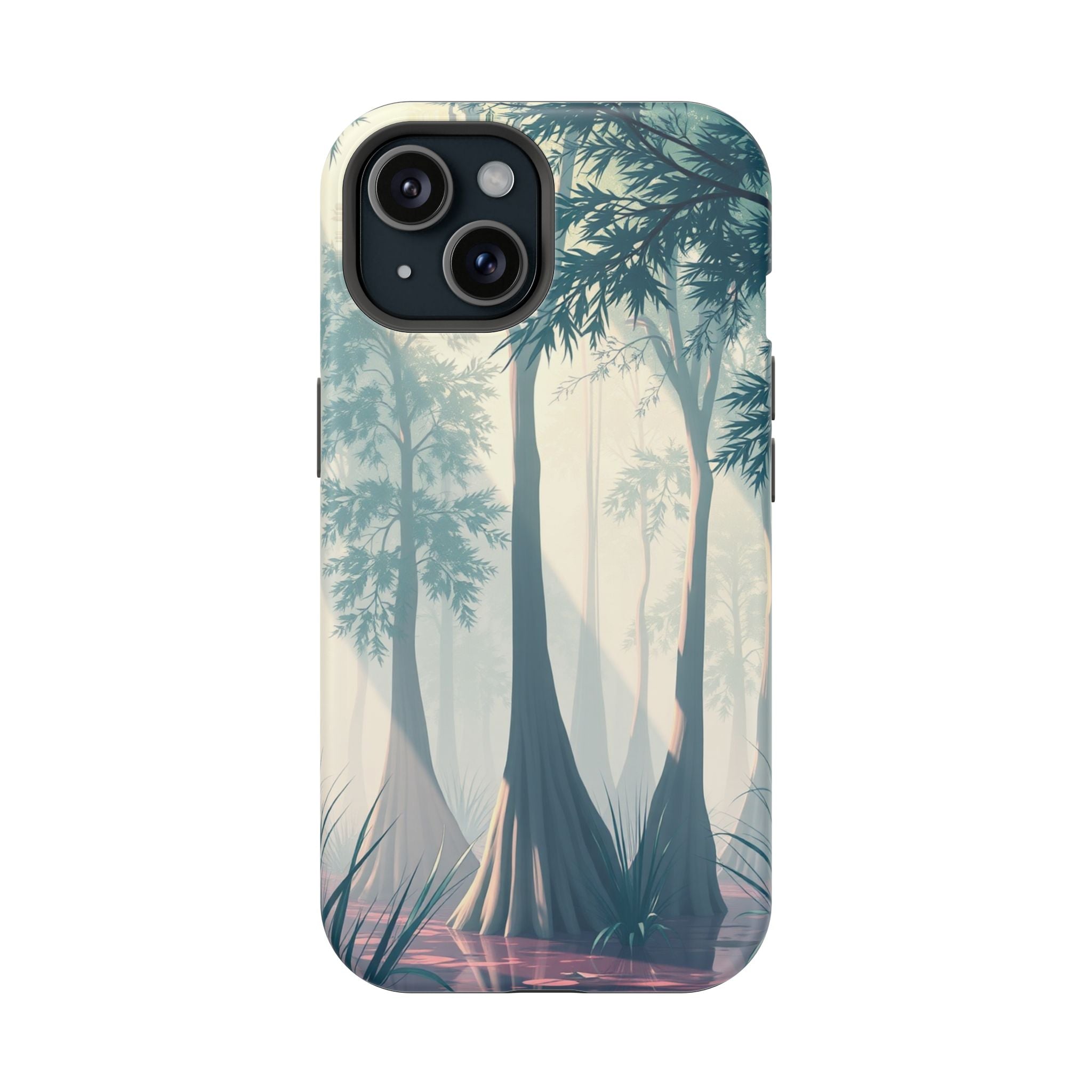 iPhone Mint And Blush Cypress Swamp Slim Everyday Designer Case · iPhone Case