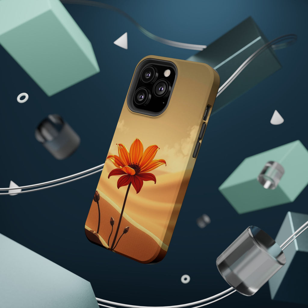 iPhone Neon Floral Dark Gothic Ink Bold Modern Everyday Snap Case · iPhone Case