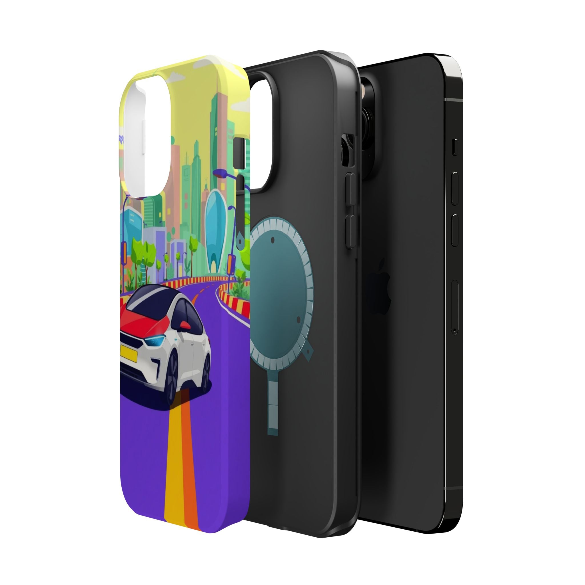 iPhone Electric Car Future Kids Fun Phone Case Gift Slim Snap Case · iPhone Case