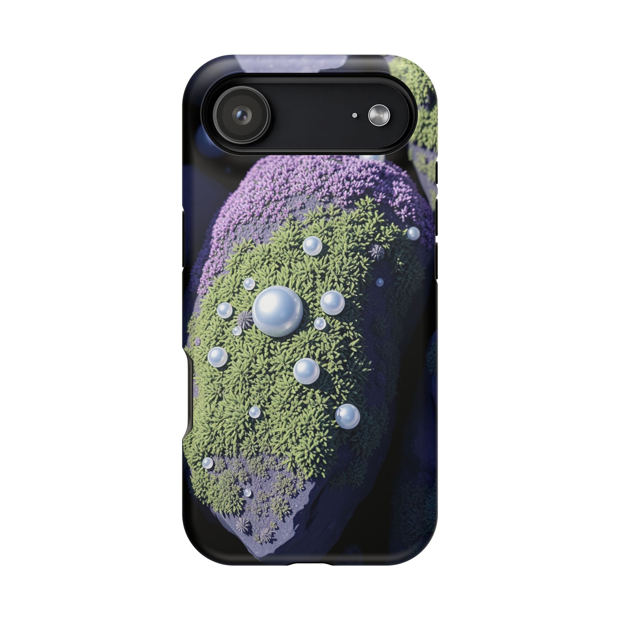 iPhone Moss Covered Rocks Electric Art Slim Everyday Designer Case · iPhone Case