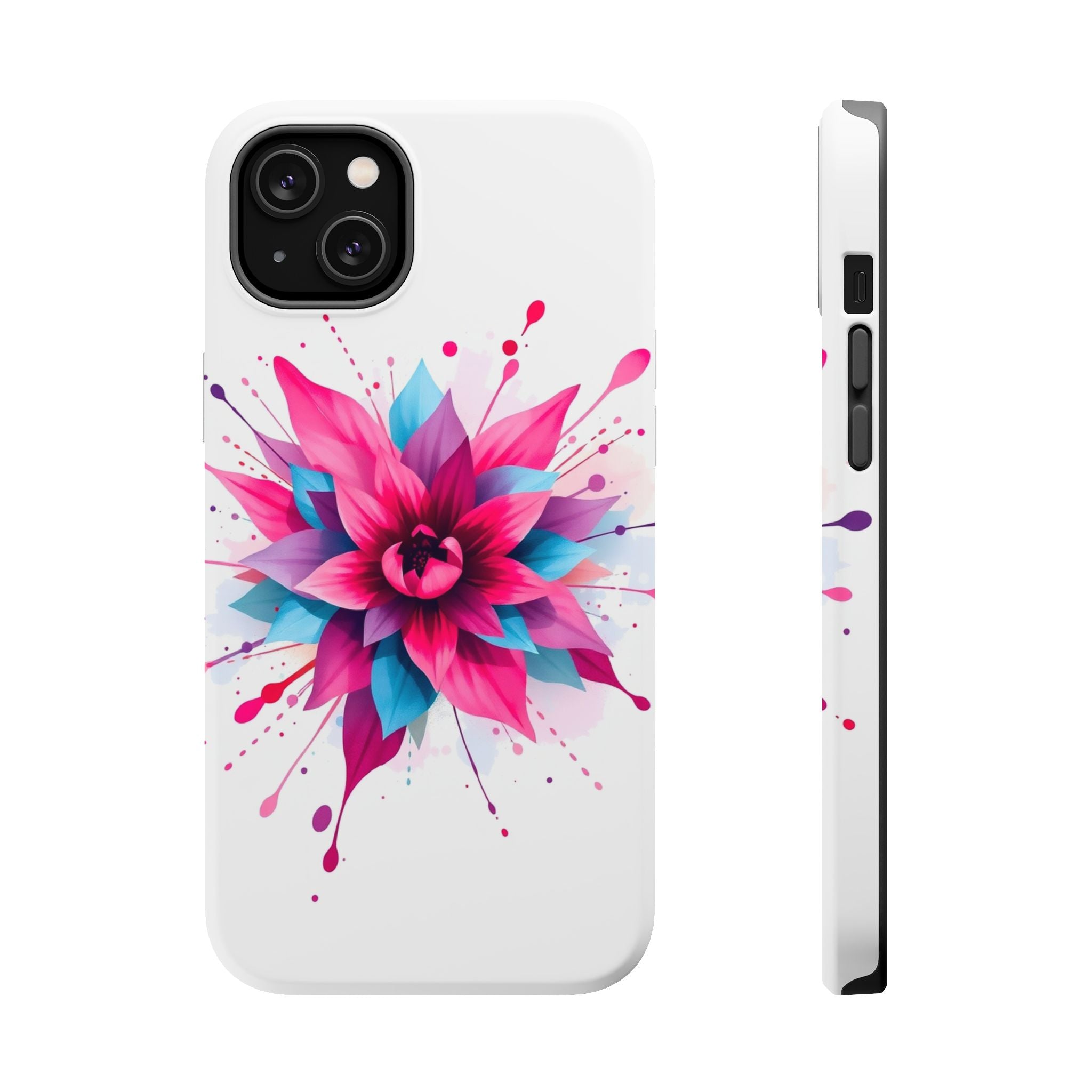 iPhone Floral Watercolor Splash Electric Art Slim iPhone Everyday · iPhone Case