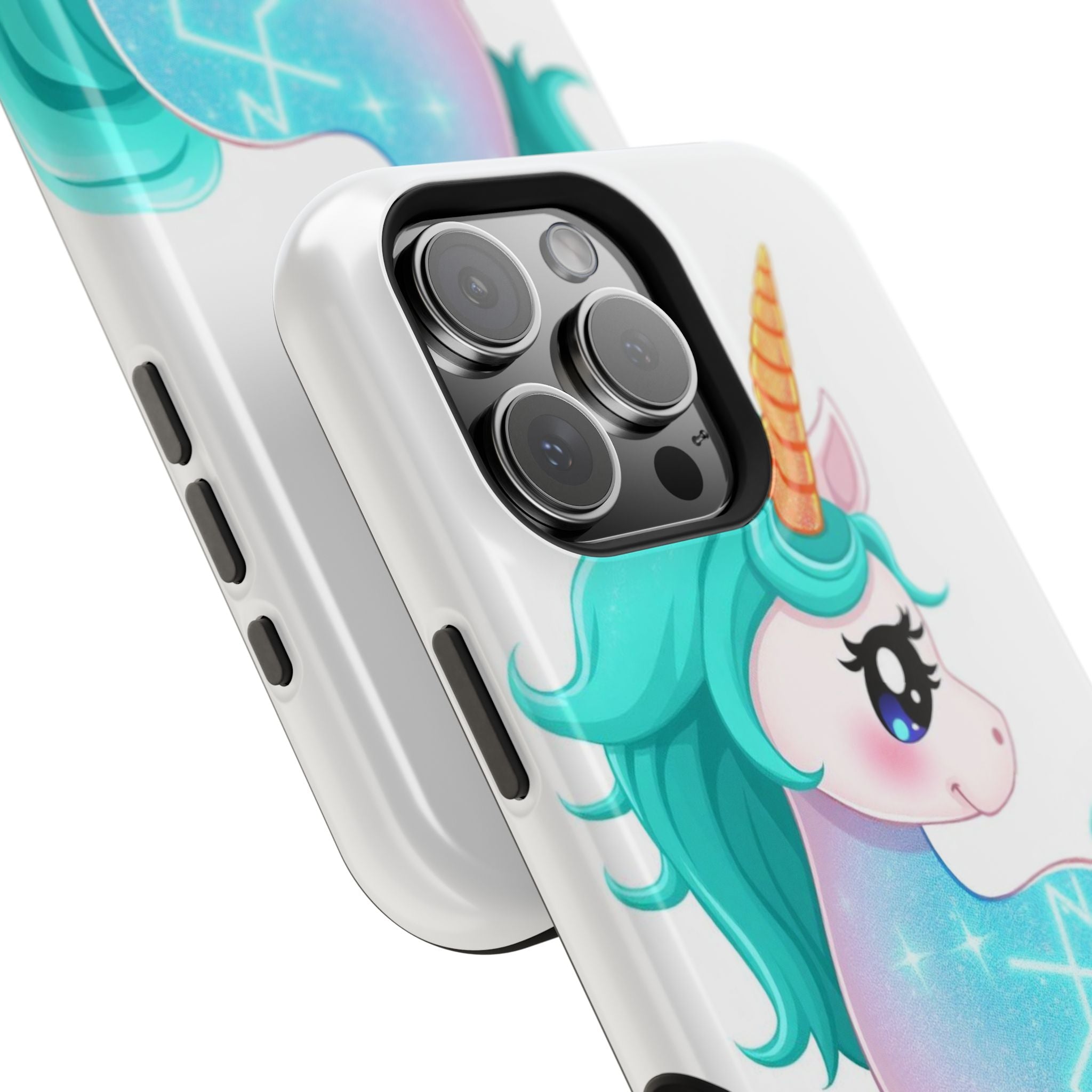 iPhone Turquoise Sparkle Unicorn Kids Fun iPhone Phone Case Gift · iPhone Case