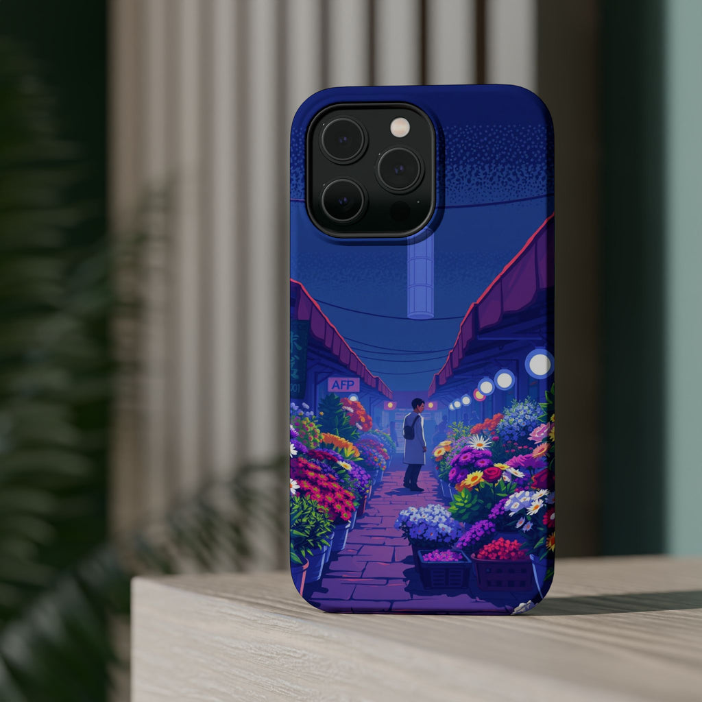 iPhone Flower Market Electric Art Bold Modern Everyday Snap Case · iPhone Case