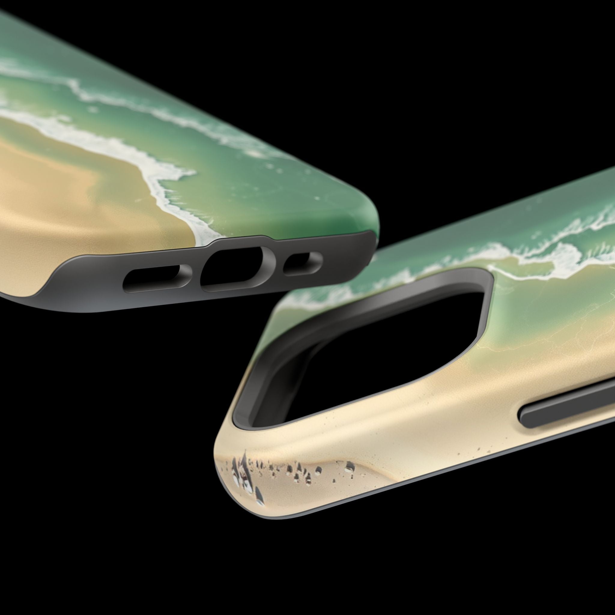 iPhone Shoreline Aerial Bold Art Bold Modern Everyday Snap Case · iPhone Case