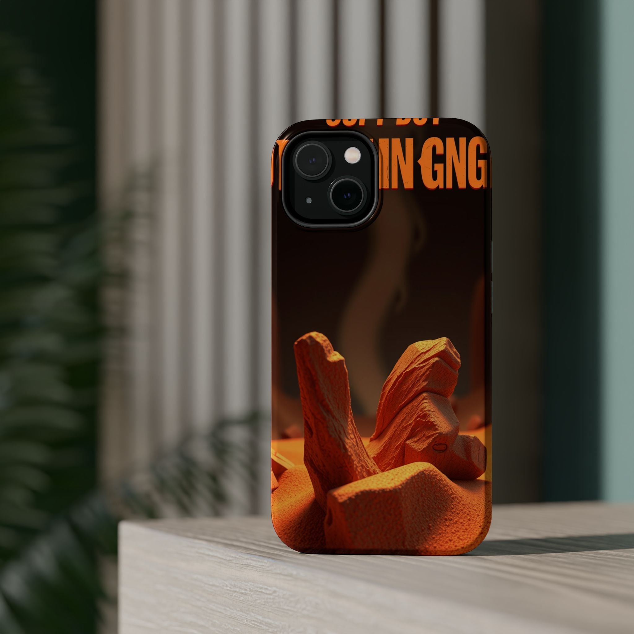 iPhone Earthy Soft but Unhinged Design Slim Everyday Designer Case · iPhone Case