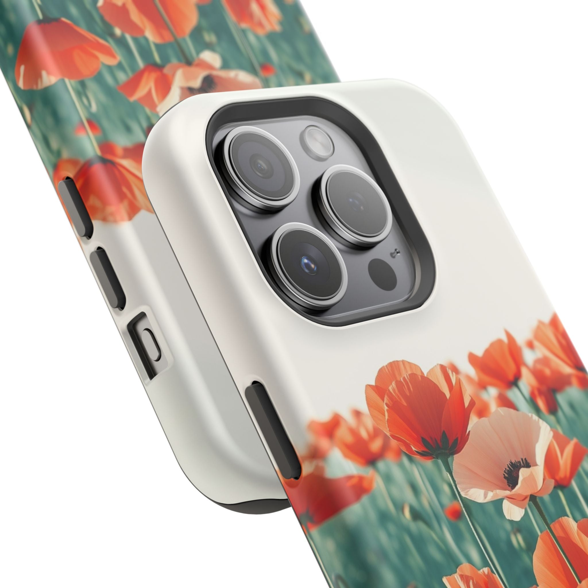 iPhone Mint And Blush Poppy Field 10 Slim Everyday Designer Case · iPhone Case
