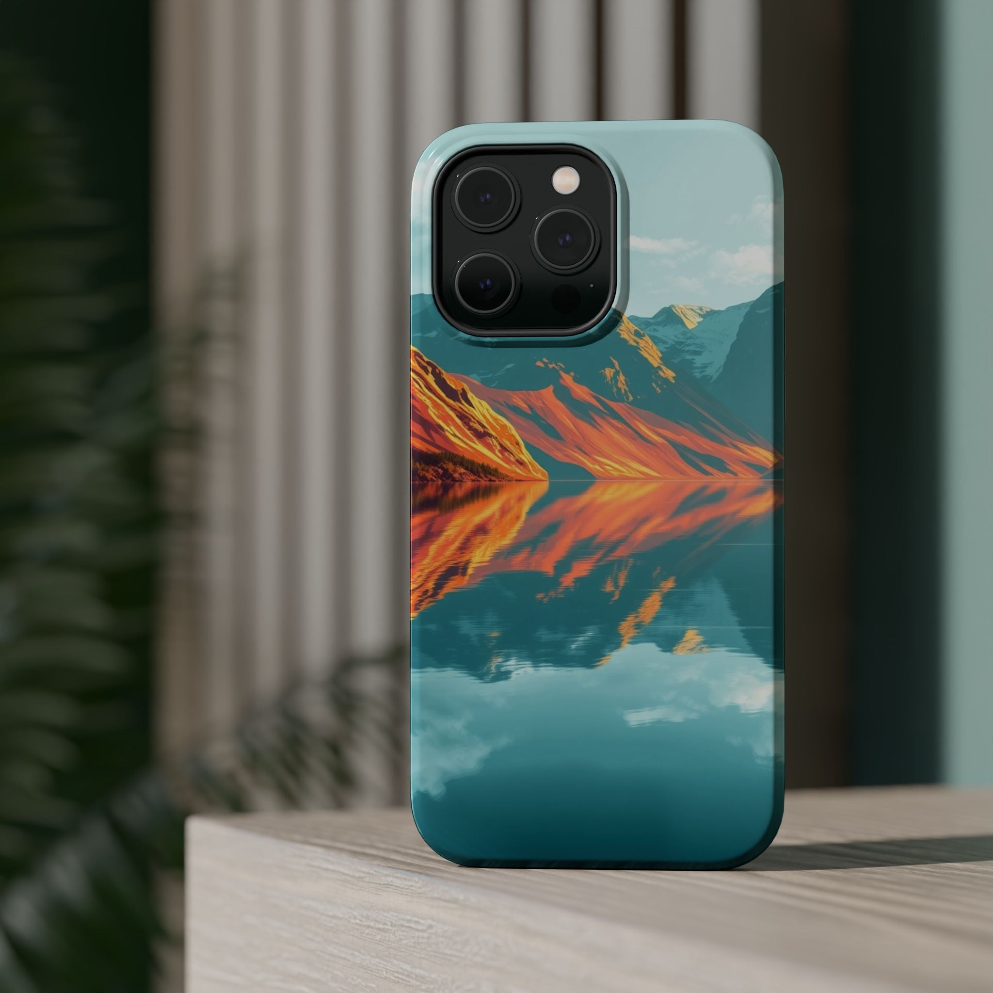 iPhone Fjord Reflection Gold Foil Luxury Slim Everyday iPhone Designer · iPhone