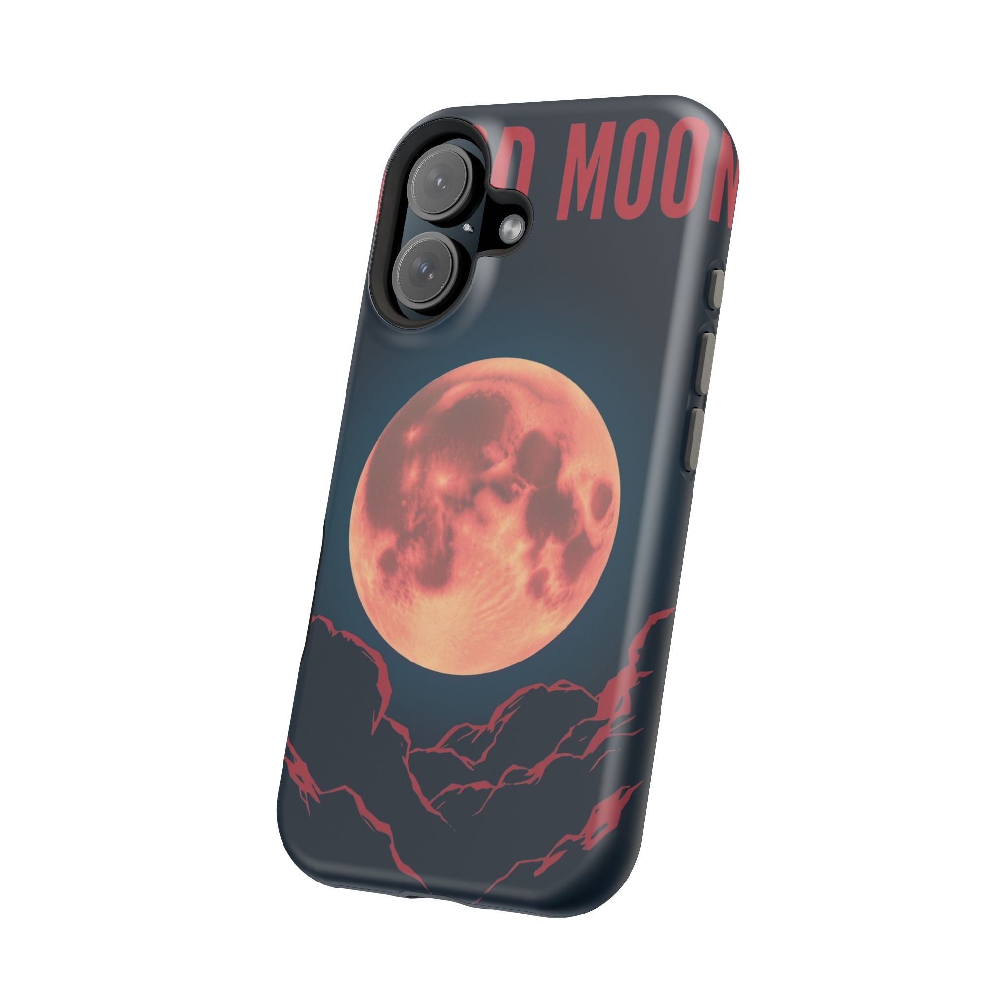 iPhone Blood Moon Rise Vintage Retro Poster Slim Everyday Designer Case · iPhone