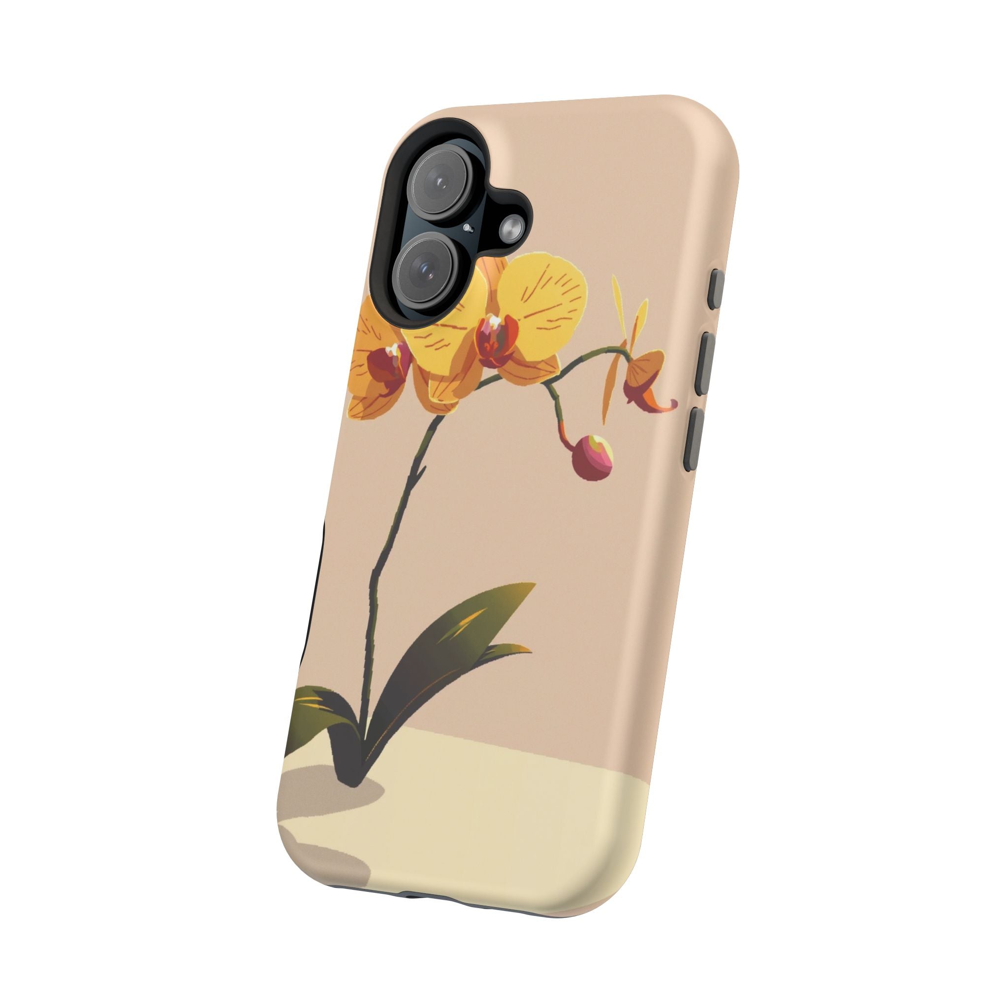 iPhone Orchid Study Pixel Art -Bit Bold Modern Everyday Snap Case · iPhone Case