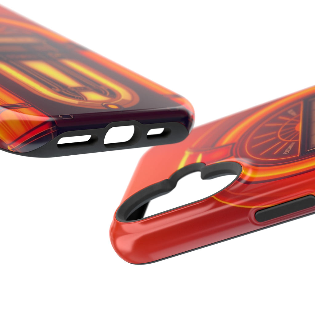 iPhone Jukebox Glow Neon Cyberpunk Bold Modern Everyday Snap Case · iPhone Case