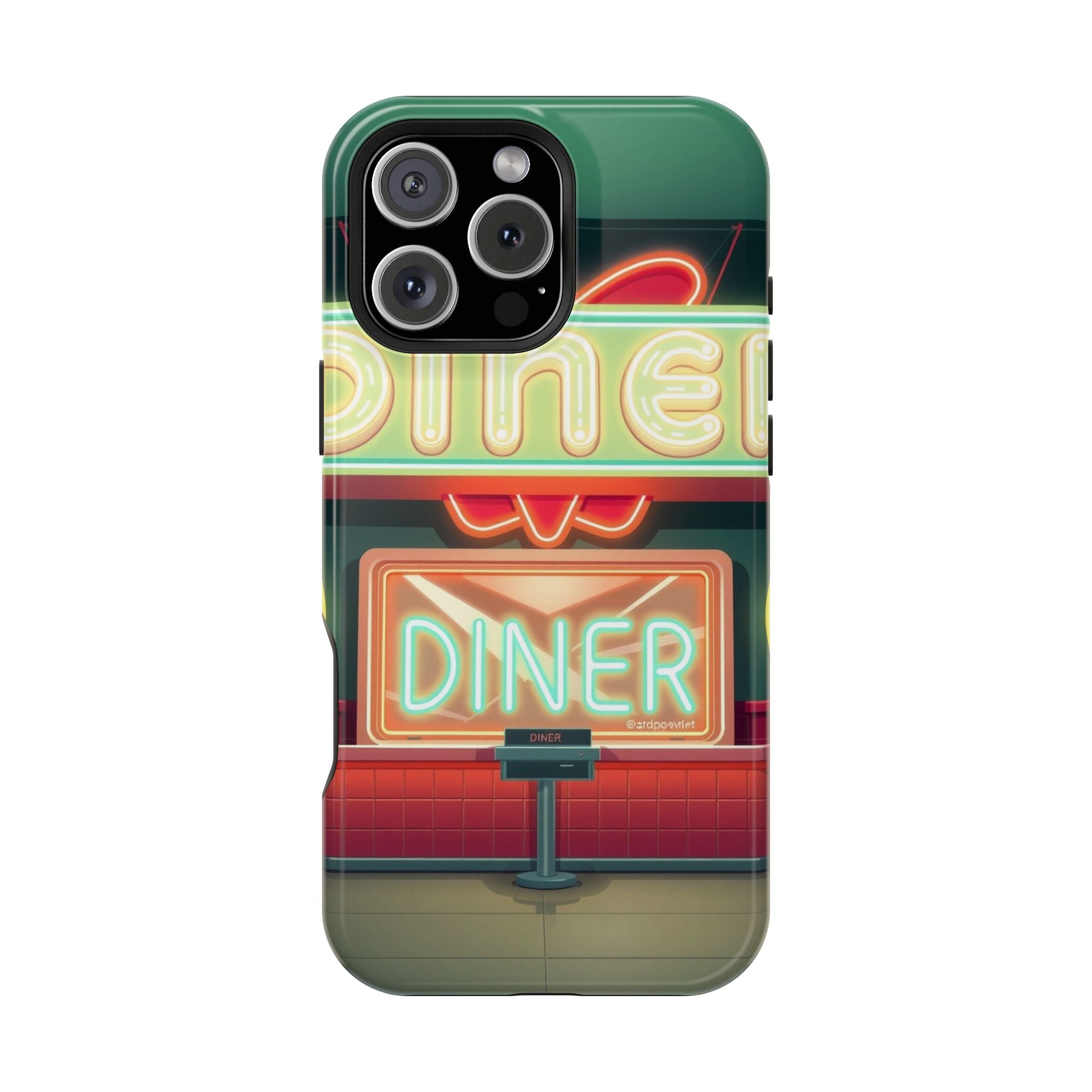 iPhone Neon Diner Sign Mystic Art Bold Modern Everyday Snap Case · iPhone Case