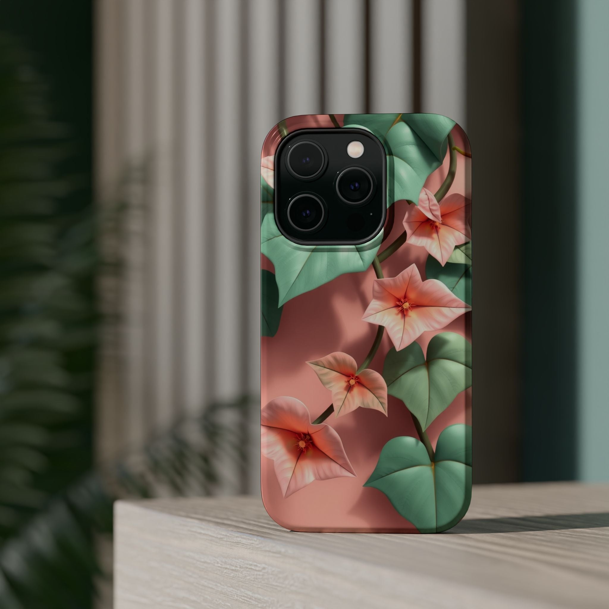 iPhone Mint And Blush Art Nouveau Vine Slim Everyday Designer Case · iPhone Case