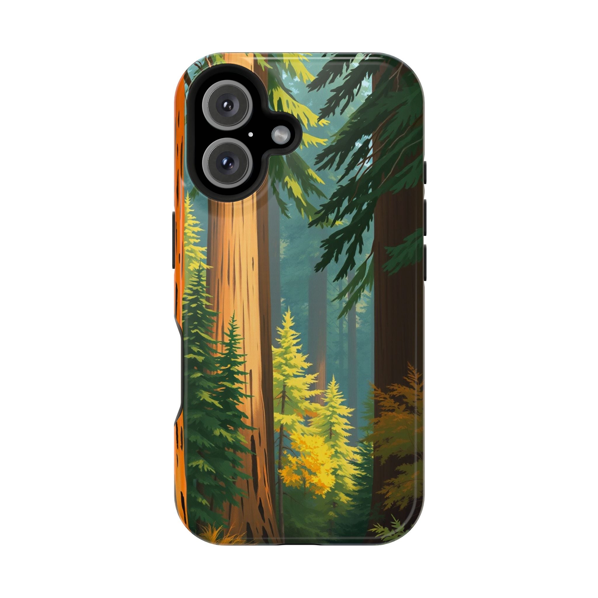 iPhone Redwood Forest Oil Painting Impressionist Clean iPhone Minimal · iPhone C