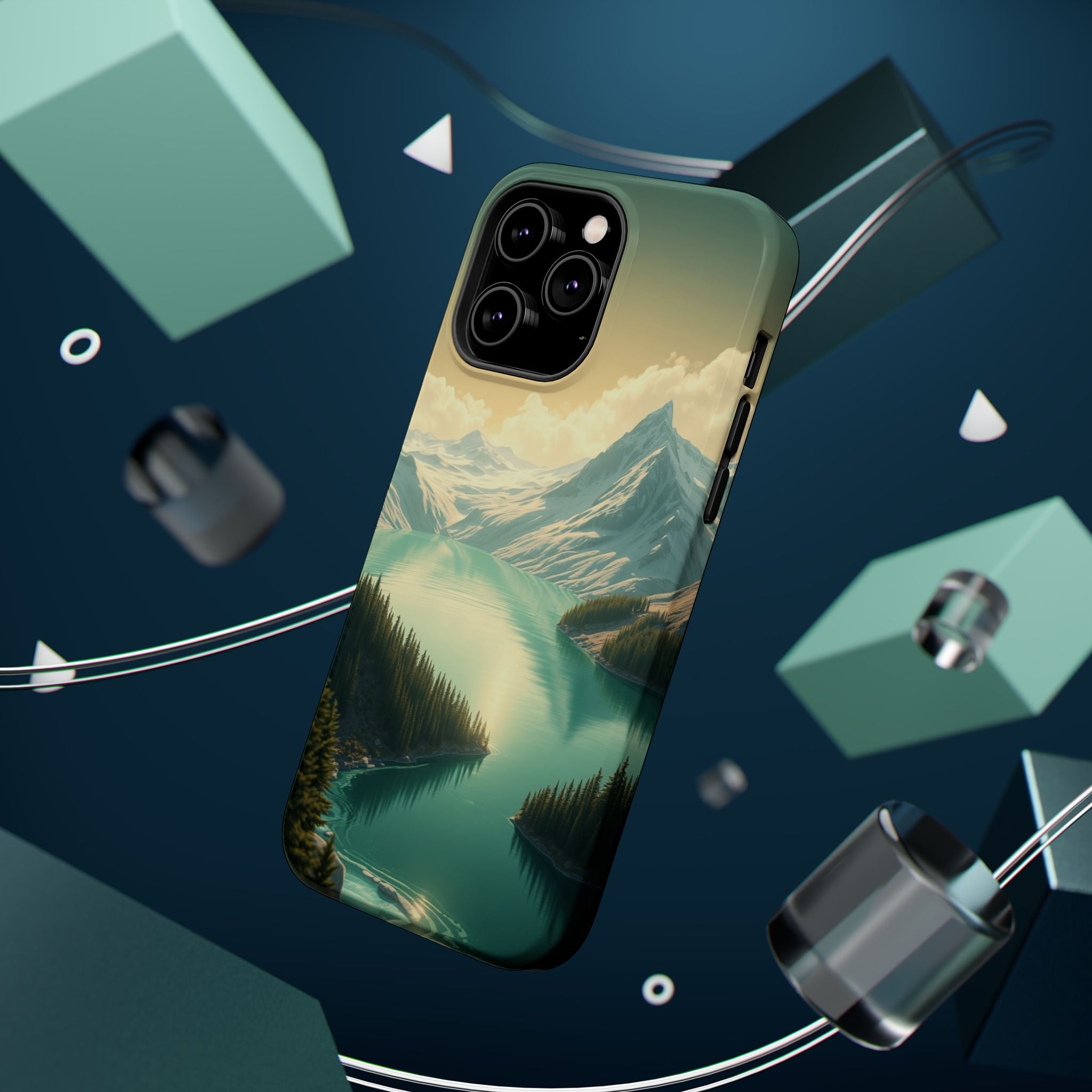 iPhone Glacier Lake Bold Art Slim Everyday Designer Case · iPhone Case
