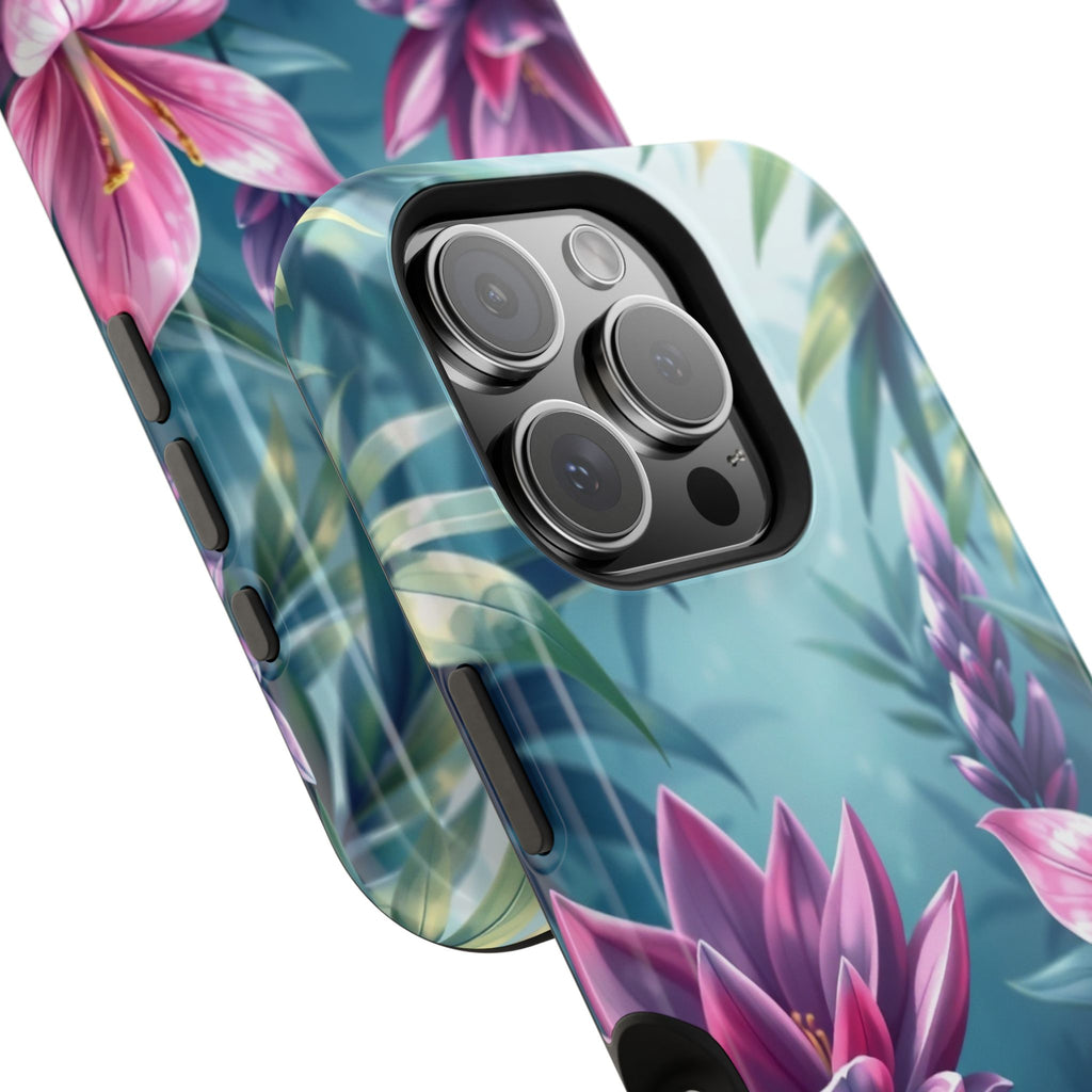 iPhone Indigo And Violet Jungle Floral Slim Everyday Designer Case · iPhone Case