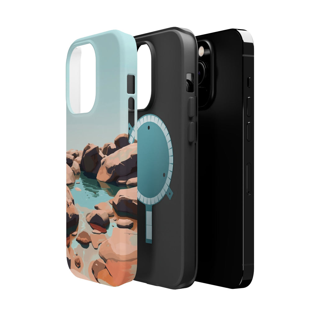 iPhone Tidal Pool Oil Painting Impressionist Slim iPhone Everyday · iPhone Case
