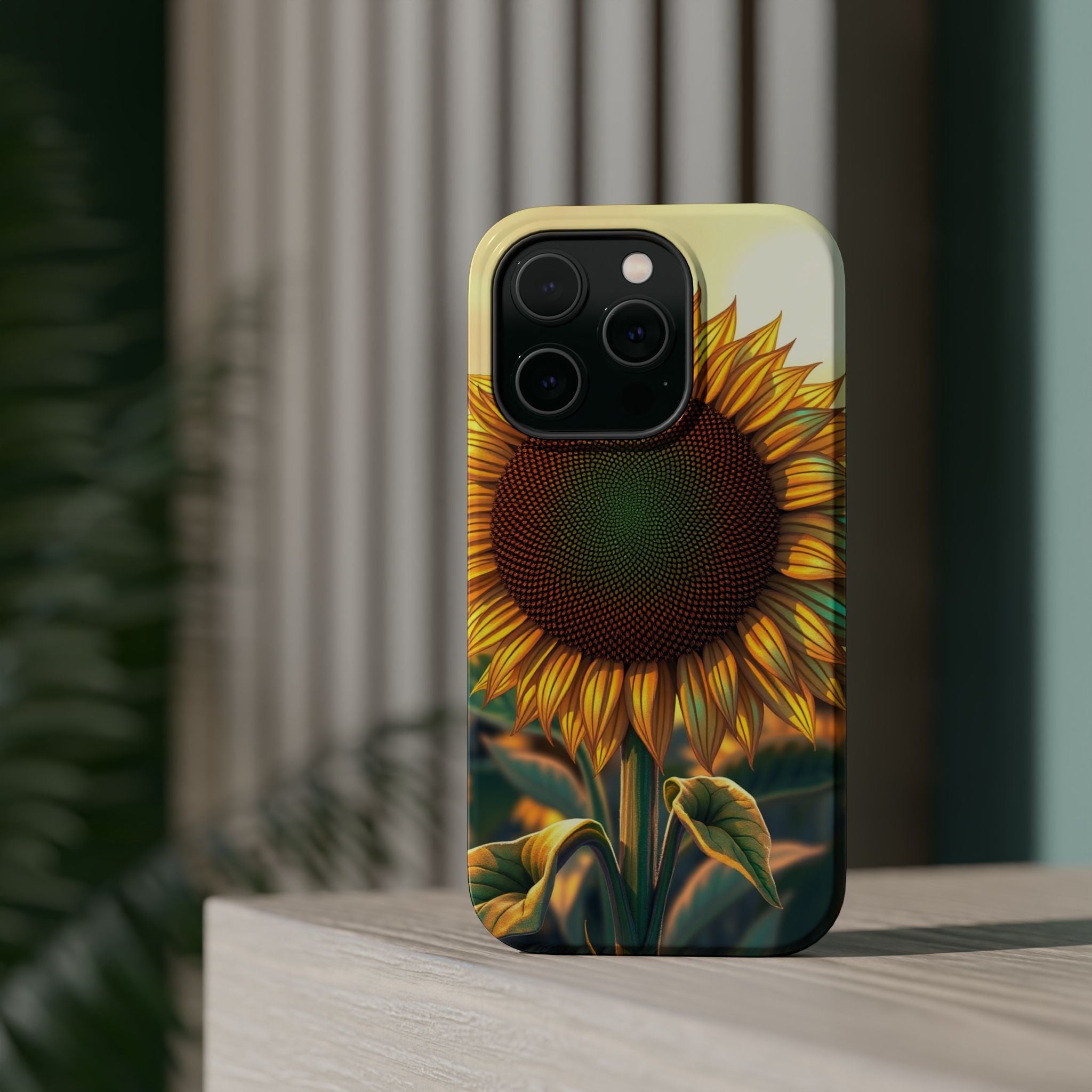 iPhone Sunflower Prairie Bold Art Bold Modern Everyday Snap Case · iPhone Case