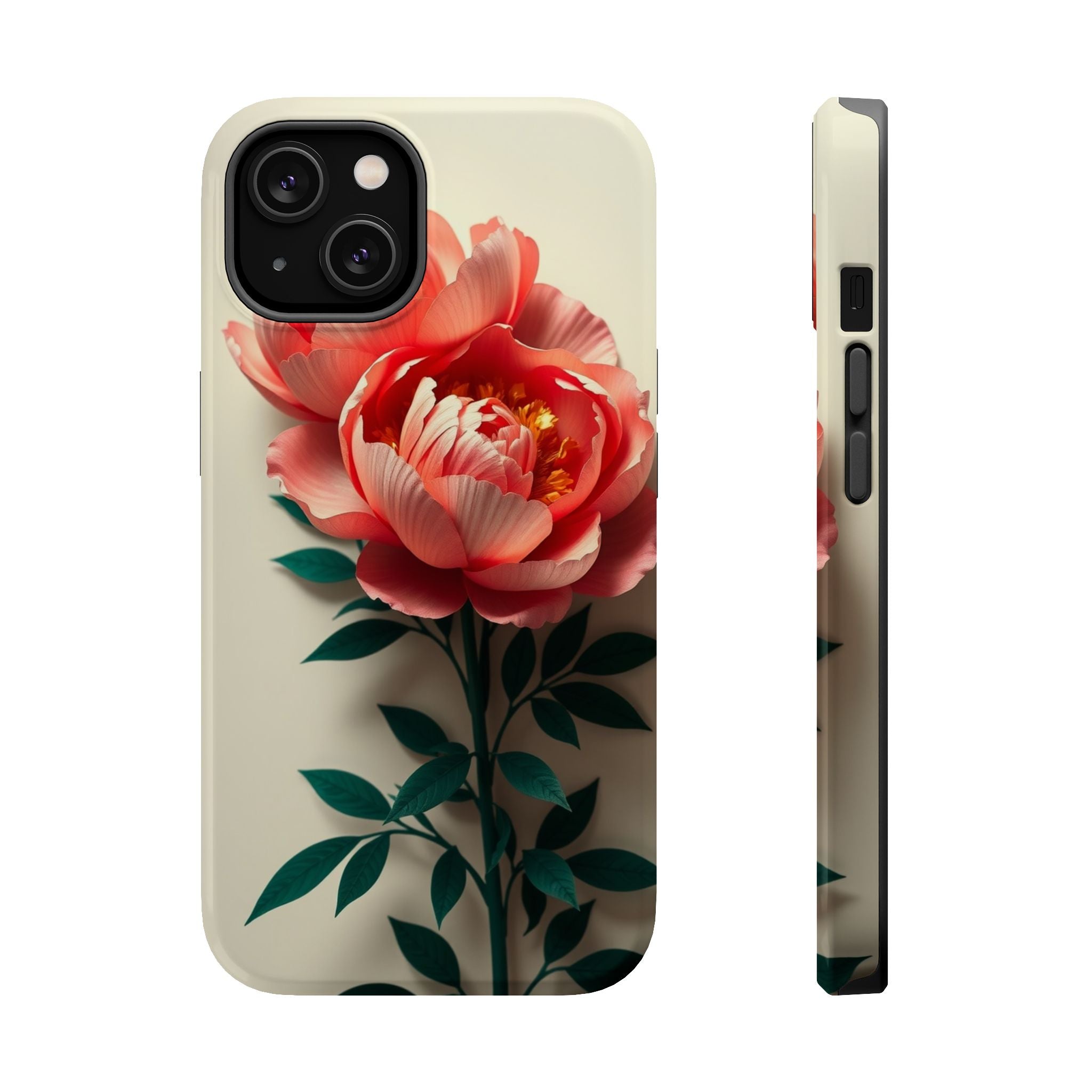 iPhone Emerald Green And Gold Peony Bouquet Slim iPhone Everyday · iPhone Case