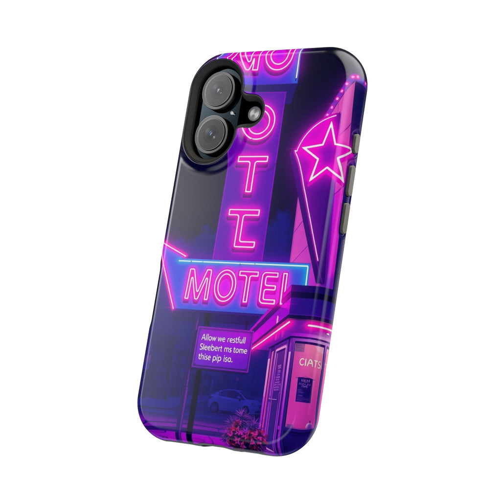 iPhone Neon Sign Motel Enchanted Art Slim Everyday Designer Case · iPhone Case