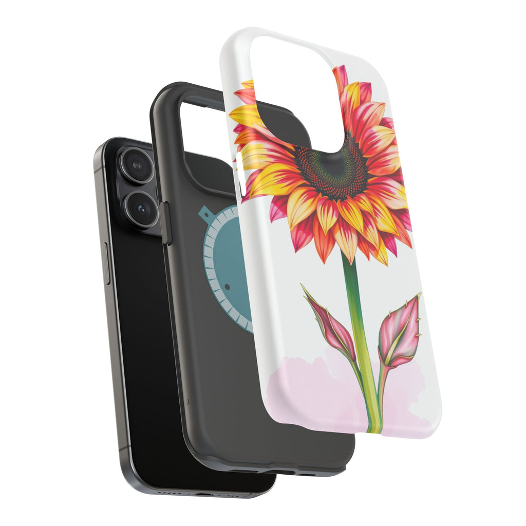 iPhone Sunflower Pop Vibrant Watercolor Slim Snap Case · iPhone Case