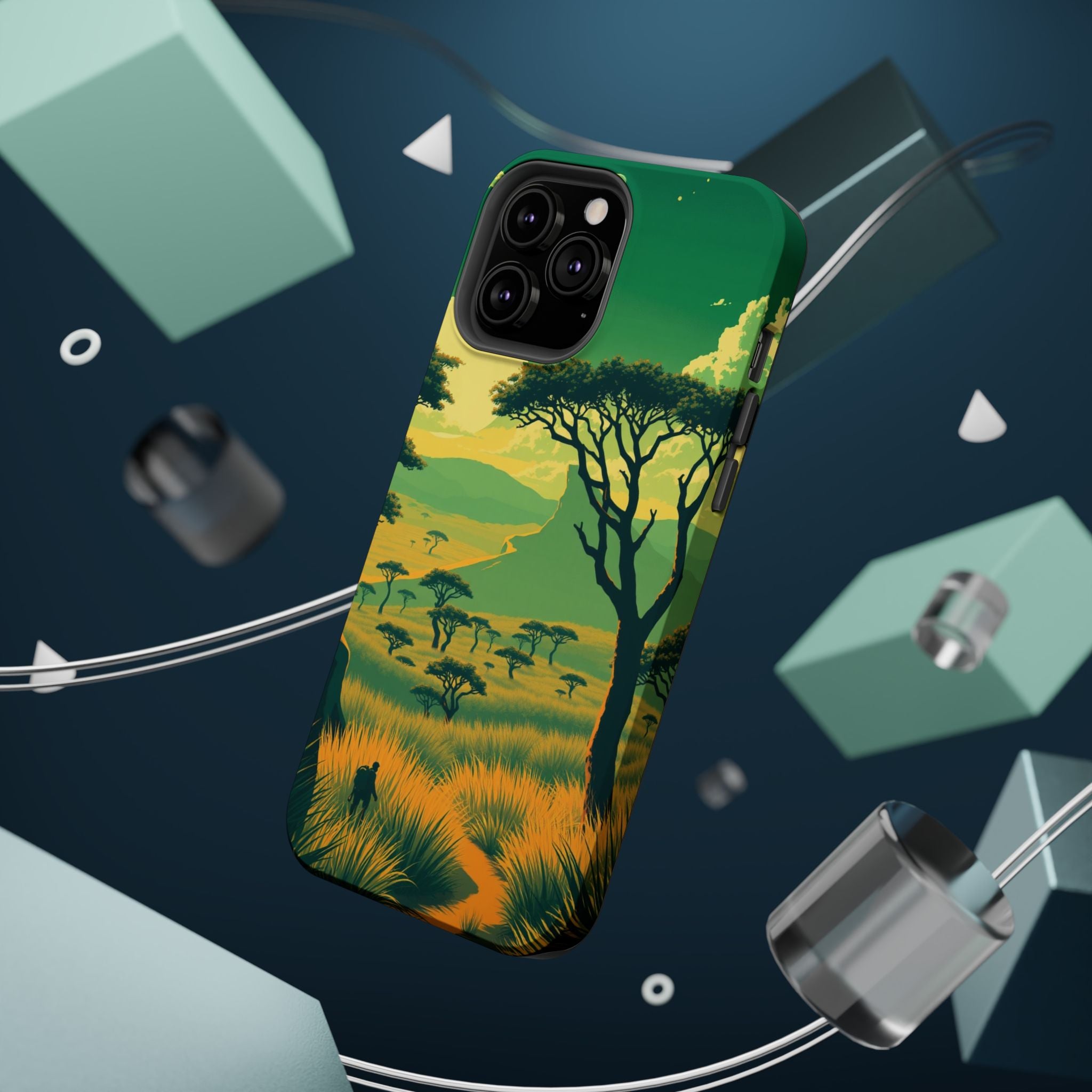 iPhone Savanna Horizon Pixel Art -Bit Slim Everyday Designer Case · iPhone Case