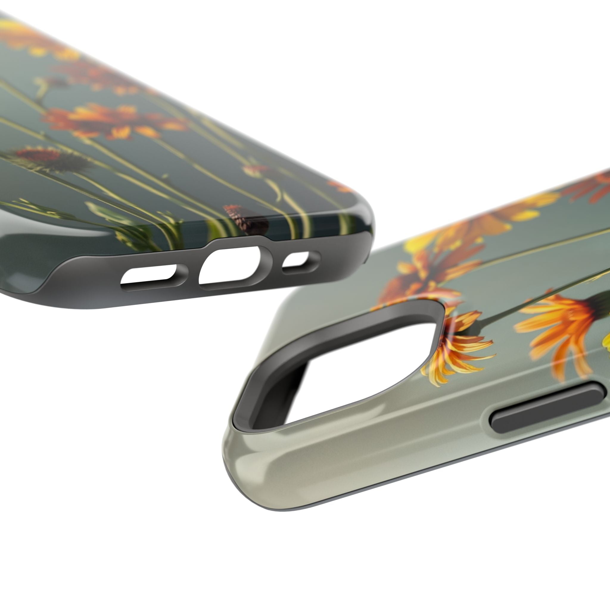 iPhone Mustard And Rust Wildflower Bunch Slim Everyday iPhone Designer · iPhone
