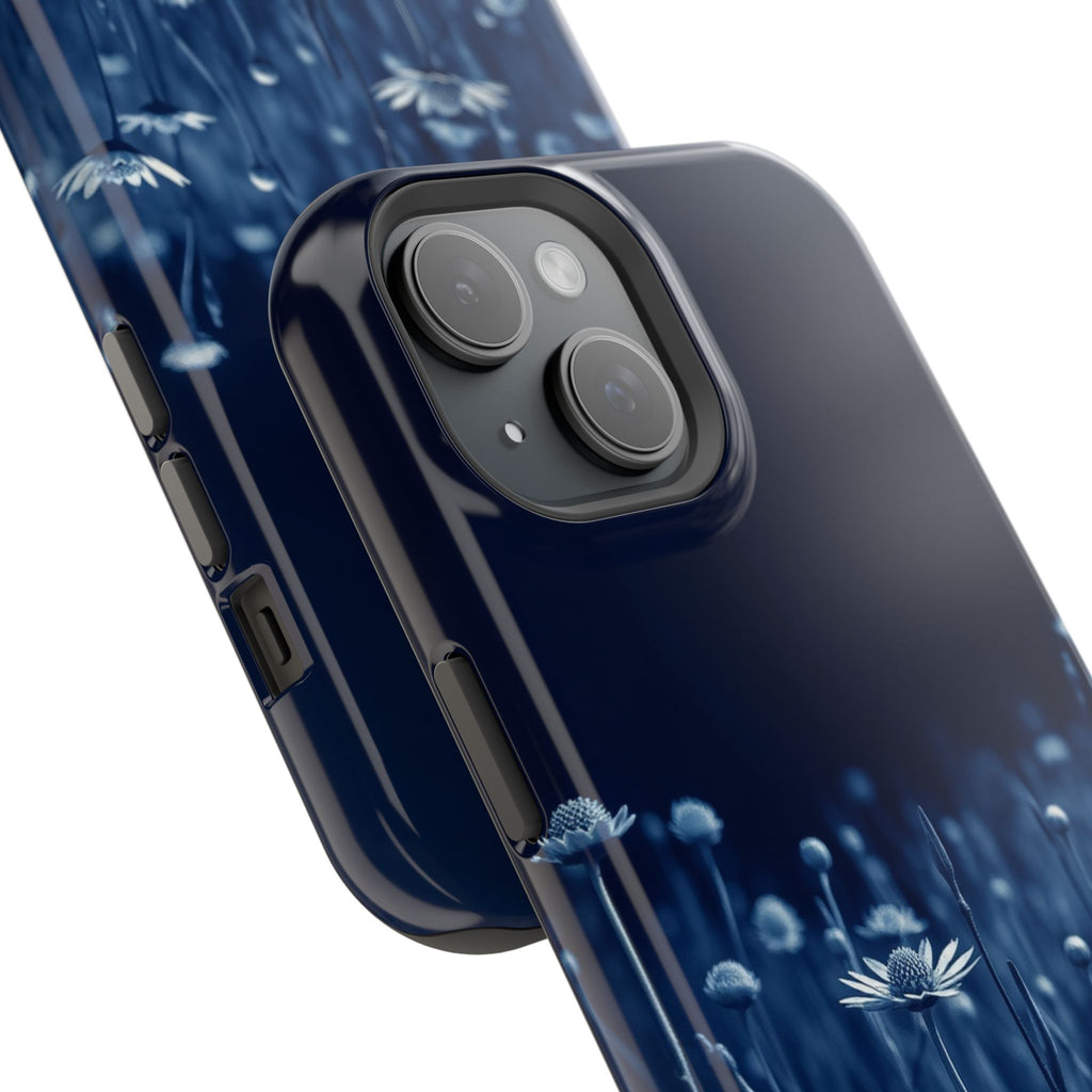 iPhone Midnight Blue And Silver Wildflower Field Clean iPhone Minimal · iPhone C