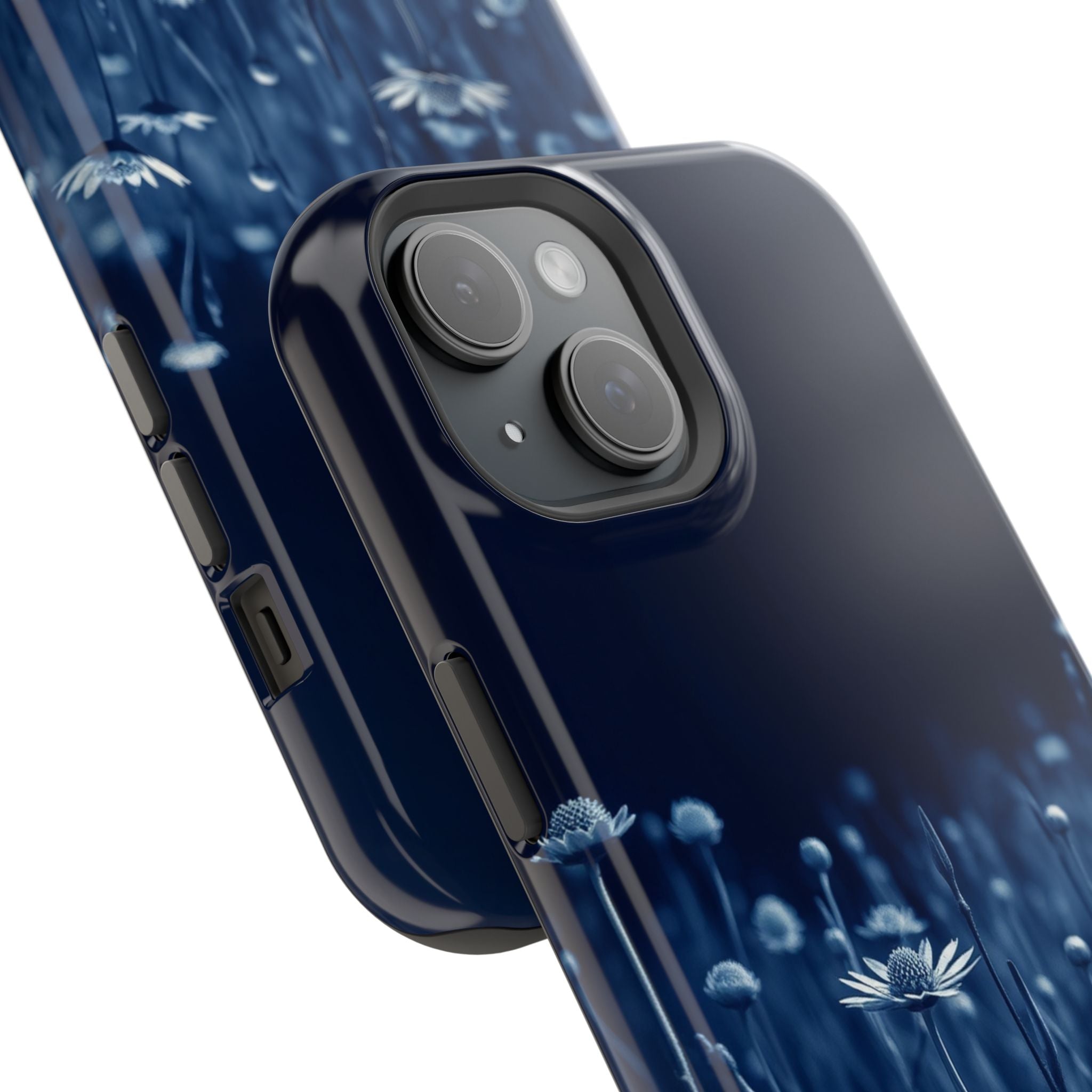 iPhone Midnight Blue And Silver Wildflower Field Clean iPhone Minimal · iPhone C