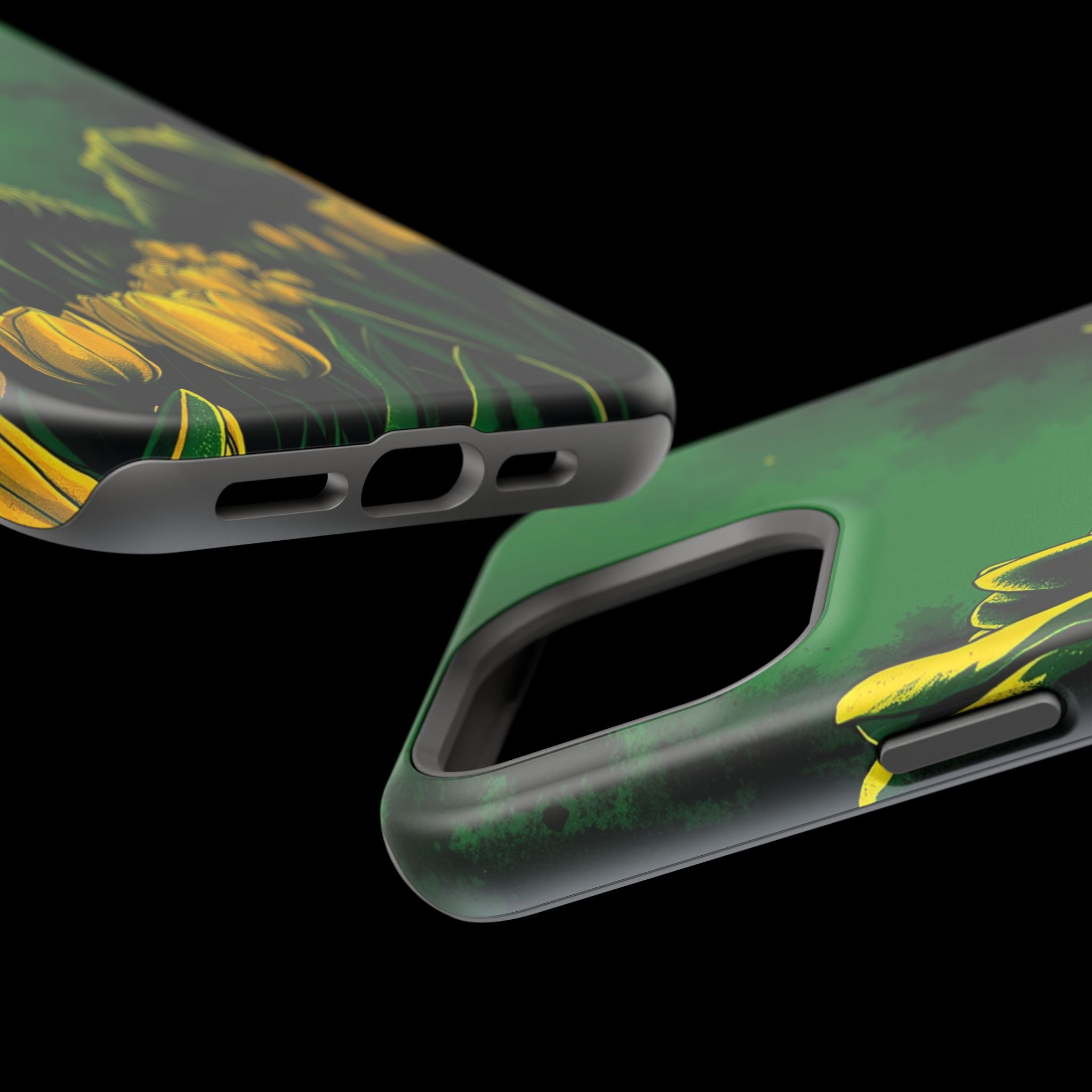 iPhone Tulip Row Emerald Green And Gold Slim Snap Case · iPhone Case