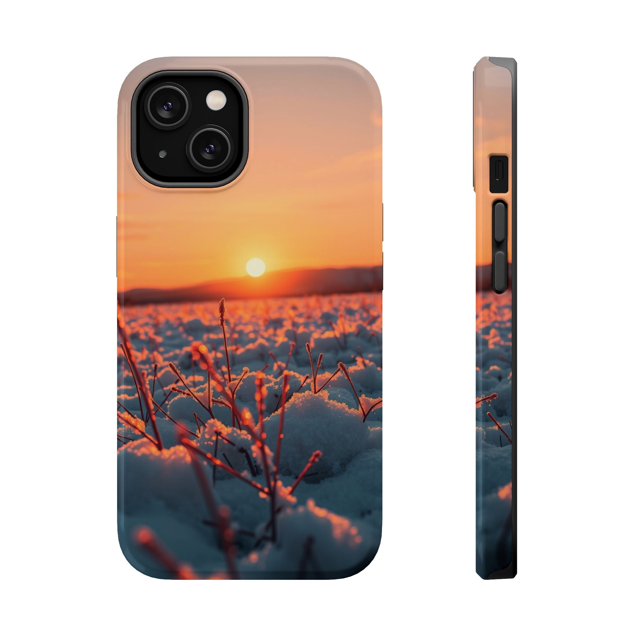 iPhone Snow Field Dark Academia Slim Everyday Designer Case · iPhone Case