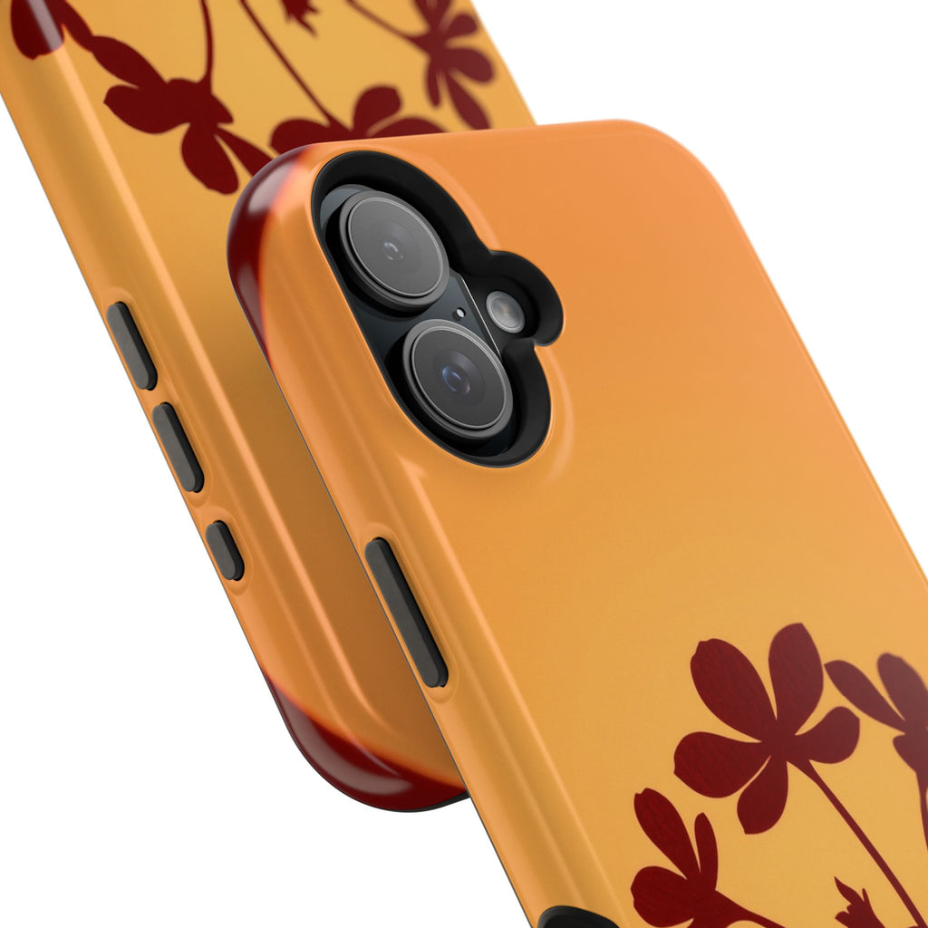 iPhone Floral Silhouette Electric Art Slim Everyday Designer Case · iPhone Case