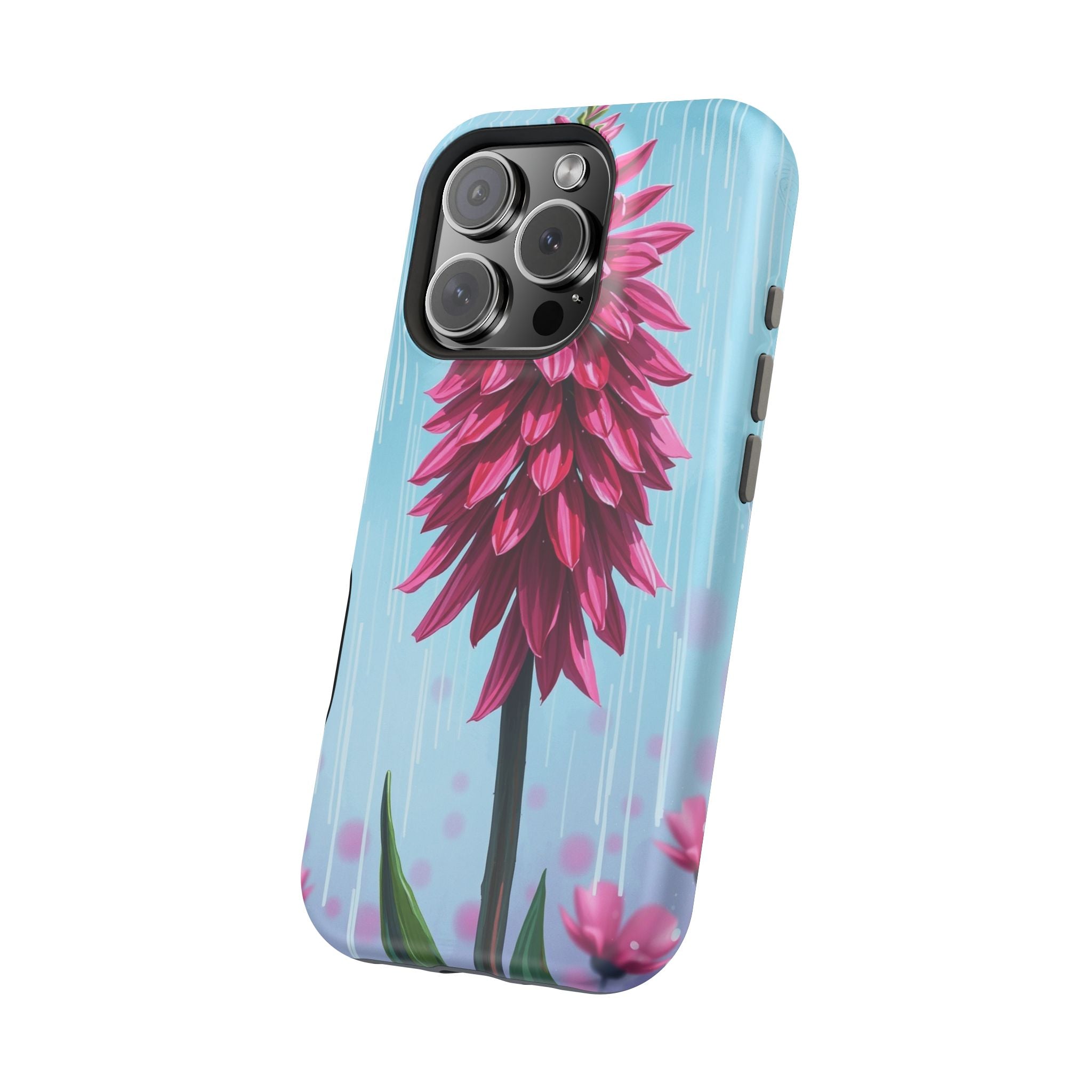 iPhone Cyan And Magenta Spring Shower Bloom Slim iPhone Everyday · iPhone Case