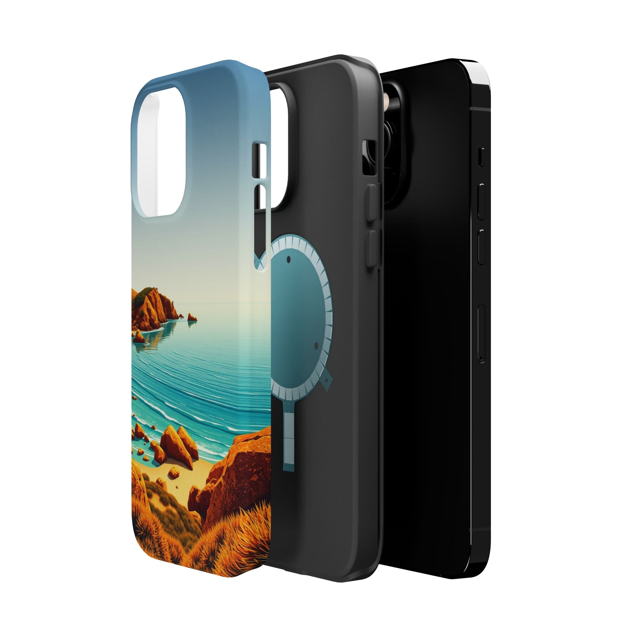 iPhone Mustard And Rust Pebble Beach Slim Everyday iPhone 14 Designer · iPhone C