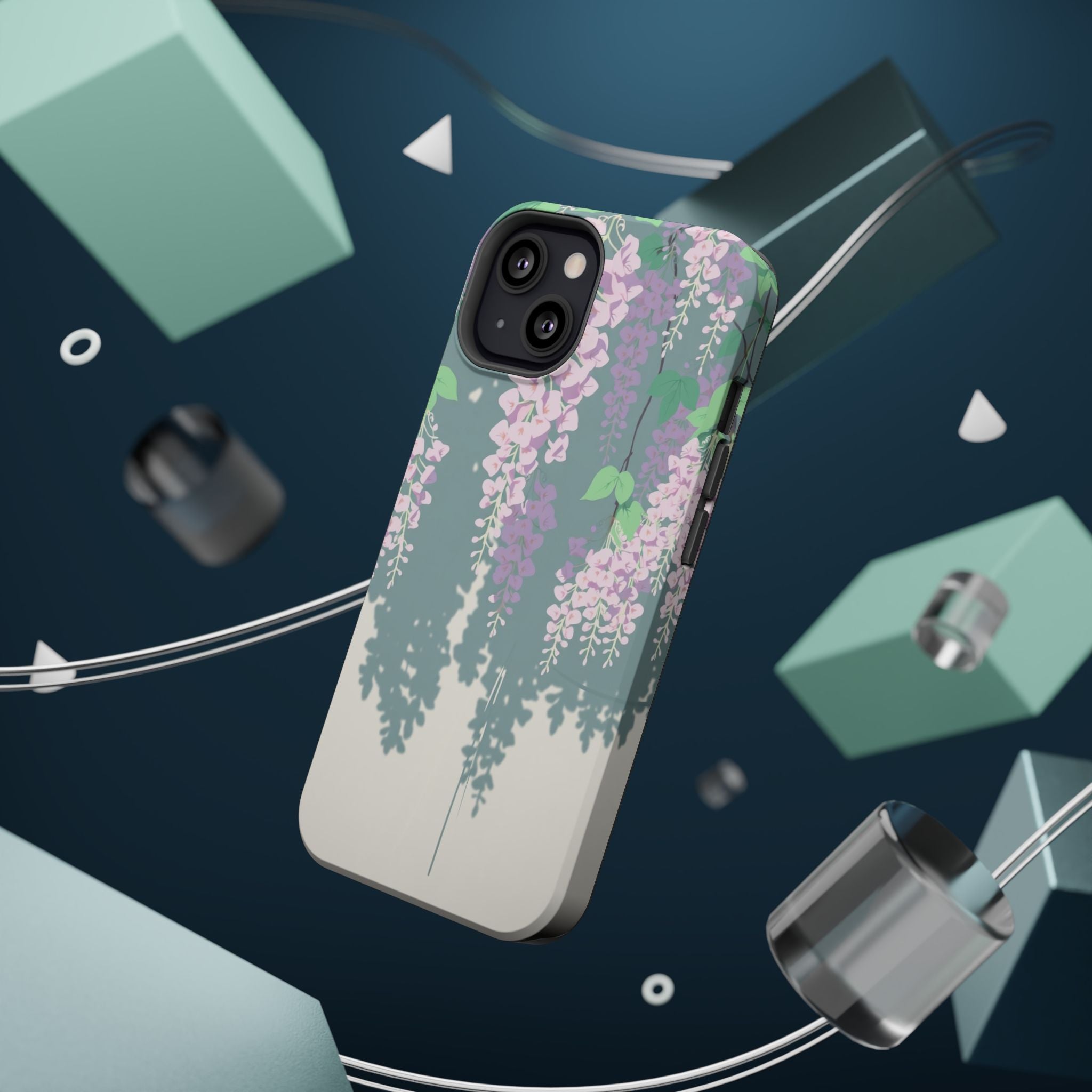 iPhone Dreamy Wisteria Cascade Design Slim Everyday Designer Case · iPhone Case