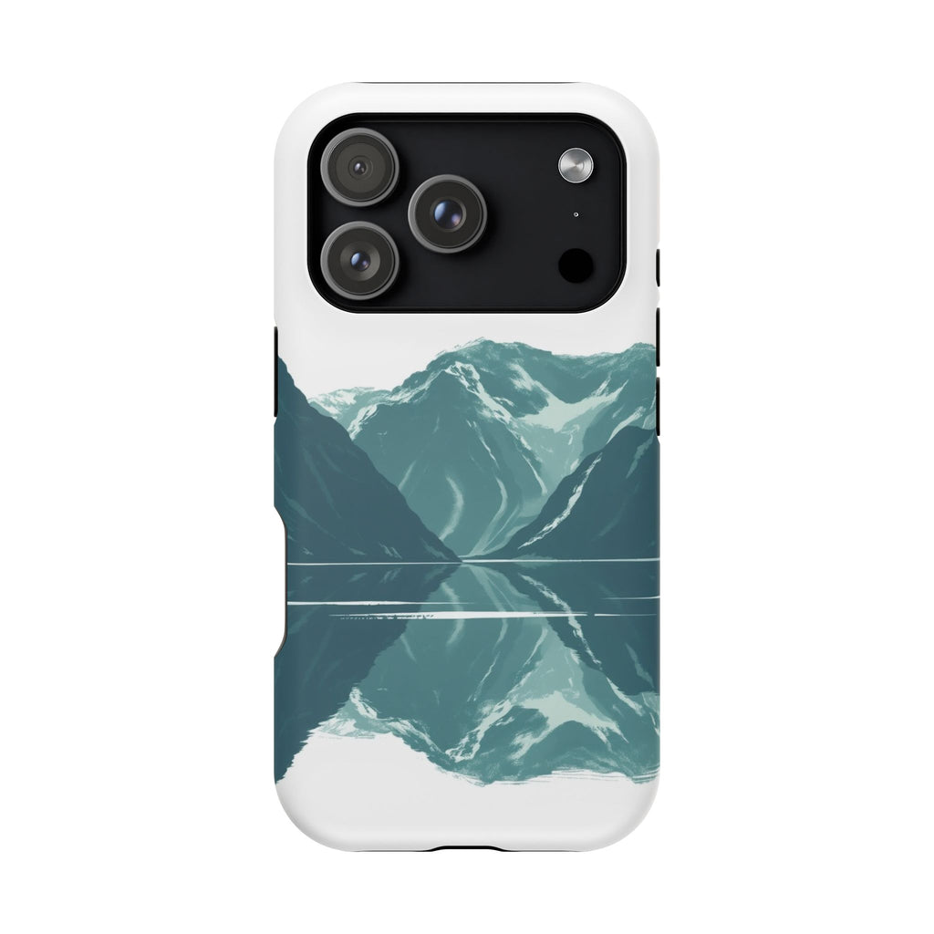 iPhone Sage And Ivory Fjord Reflection Slim Everyday Designer Case · iPhone Case