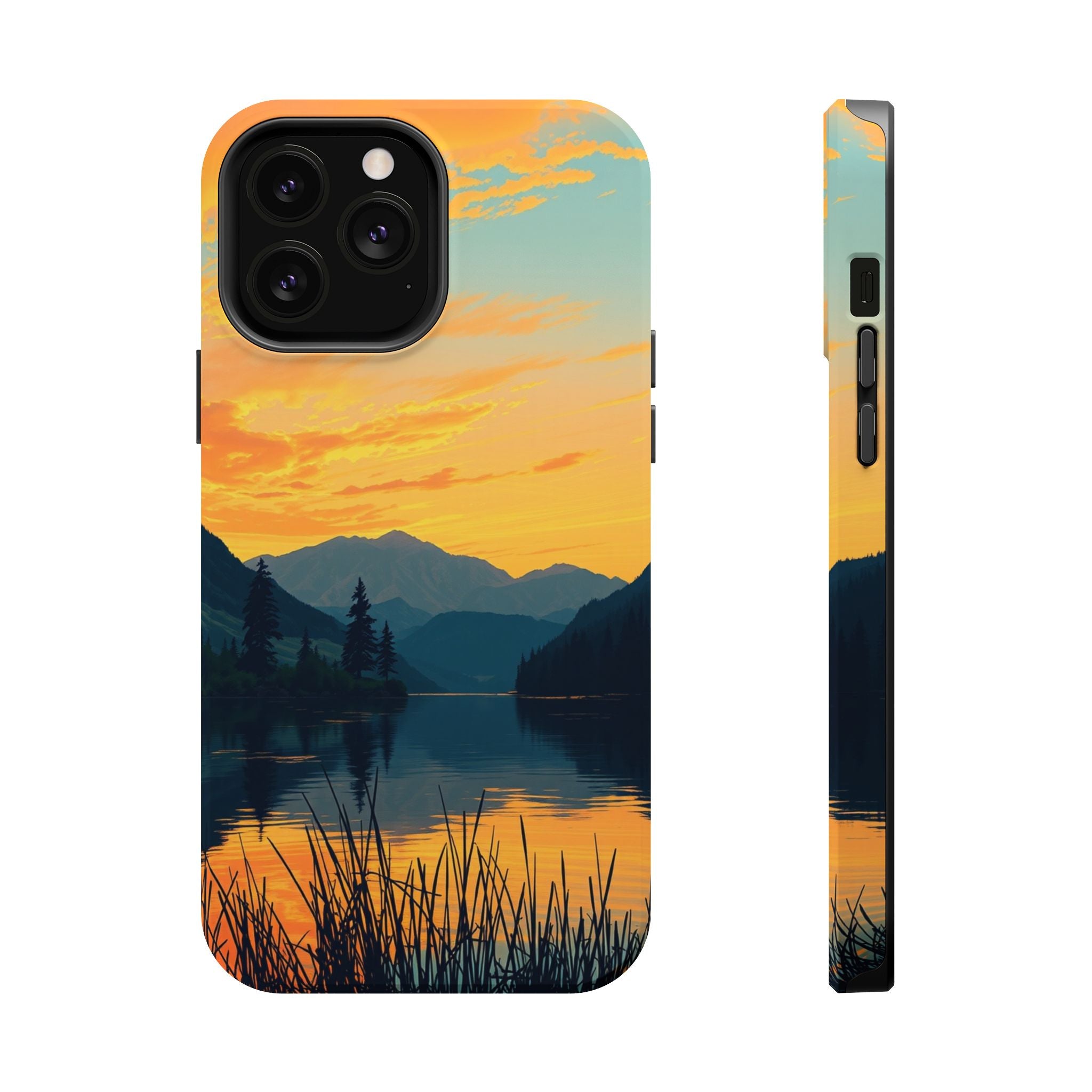 iPhone Lake at Twilight Oil Painting Impressionist iPhone Artistic · iPhone Case