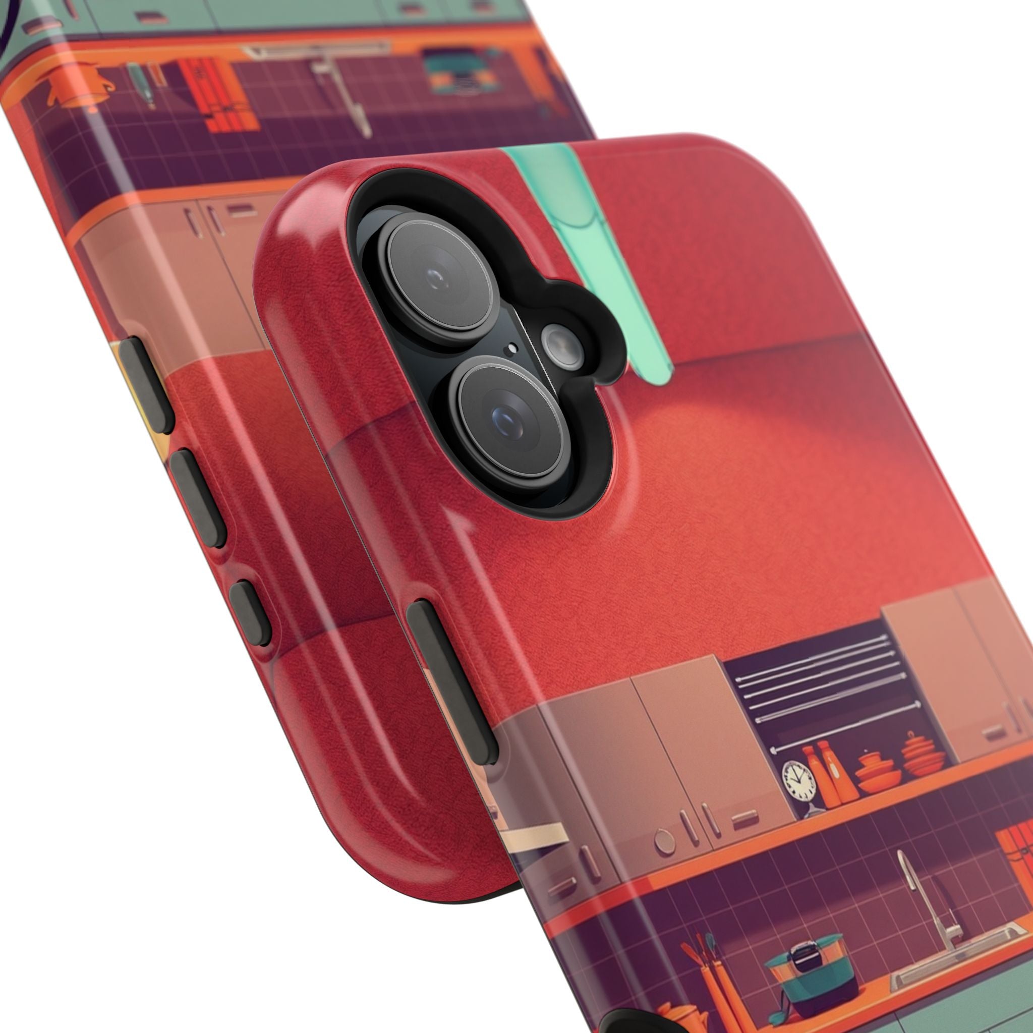 iPhone Earthy 1950s Kitchen Design Bold Modern Everyday Snap Case · iPhone Case