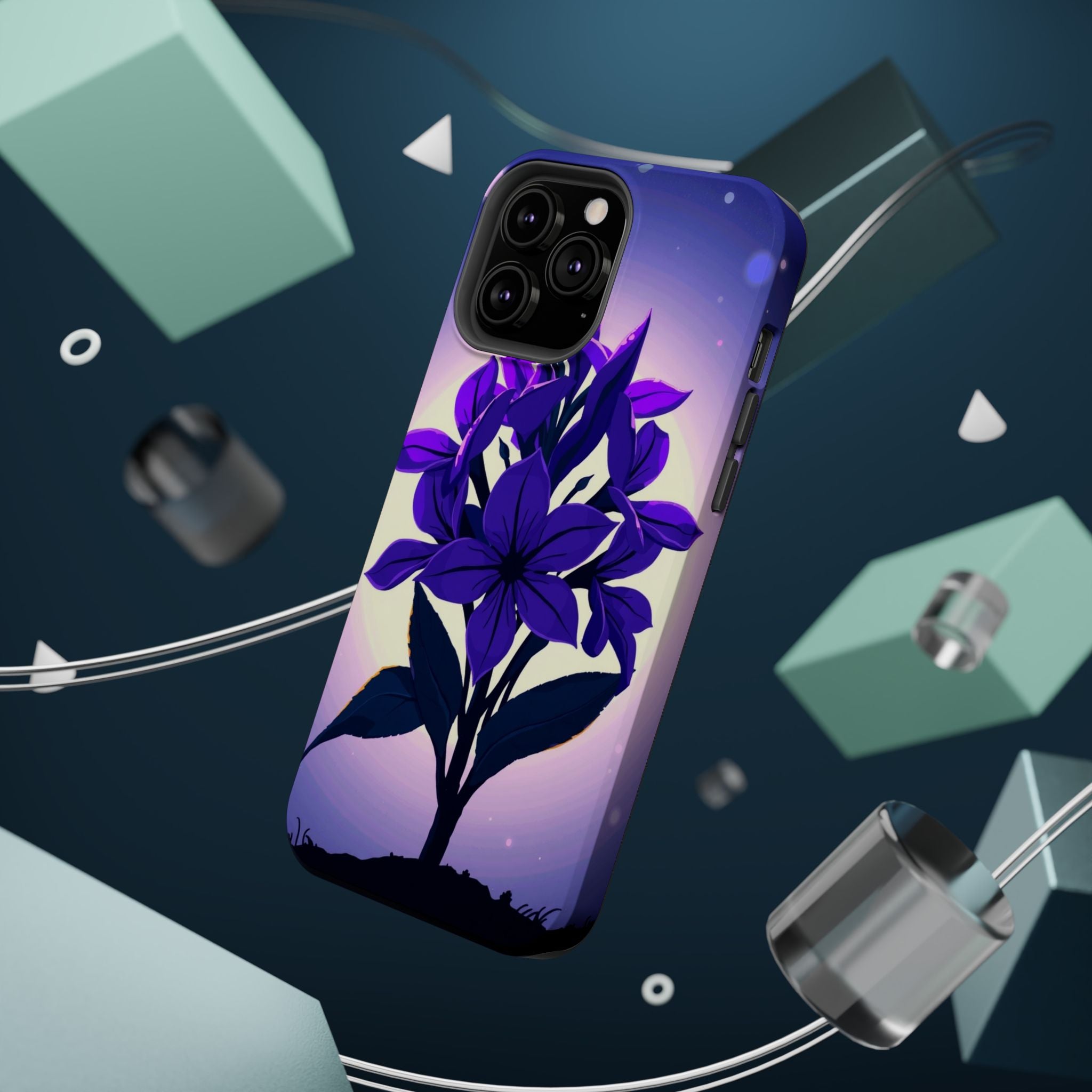 iPhone Floral Crown Mystic Art 13 Bold Modern Everyday Snap Case · iPhone Case