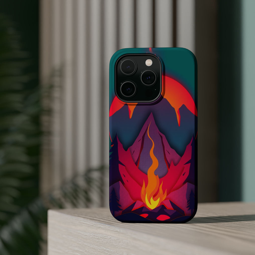 iPhone Cyan And Magenta Wildfire Glow Slim Everyday iPhone 12 Designer · iPhone