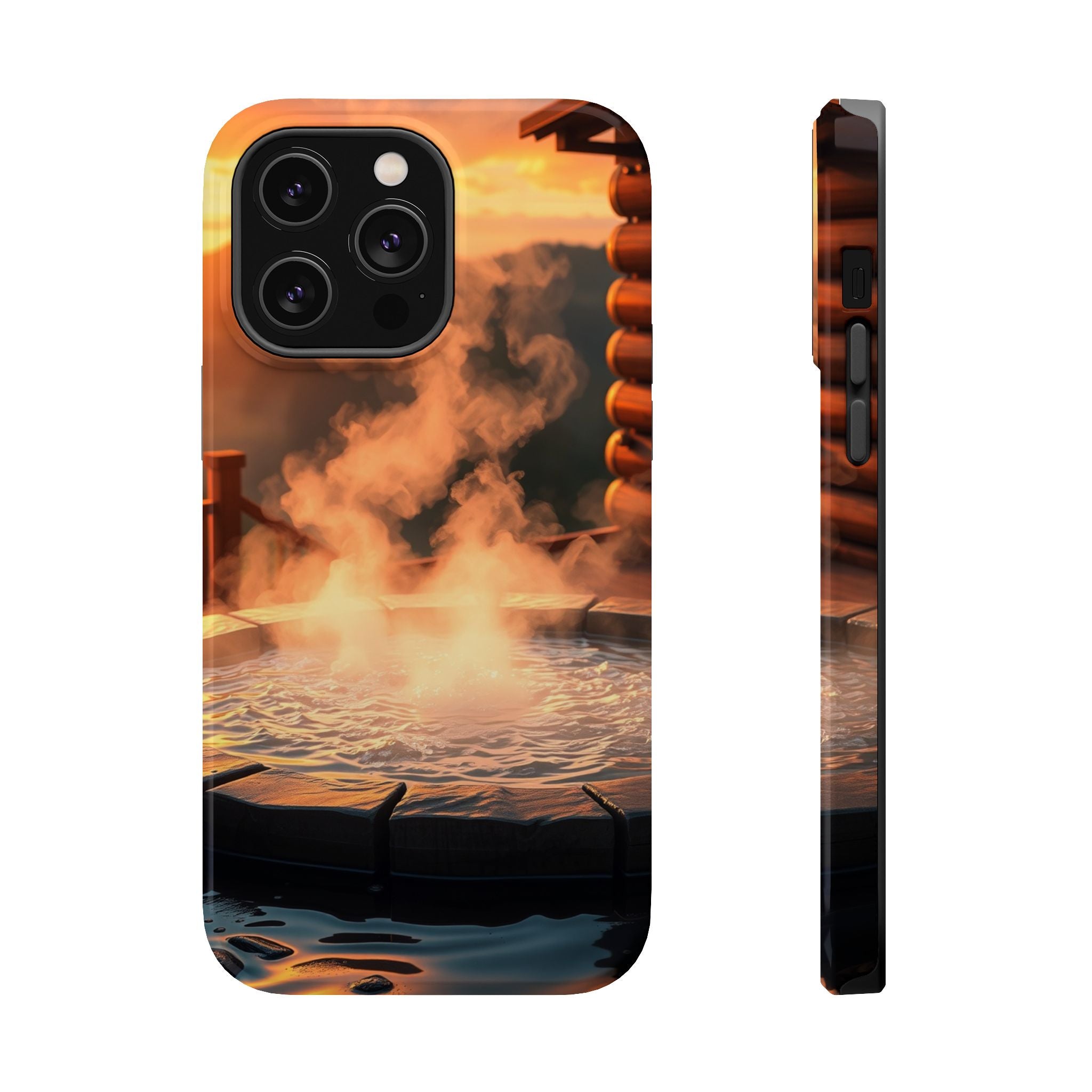 iPhone Hot Spring Steam Enchanted Art Slim Everyday Designer Case · iPhone Case