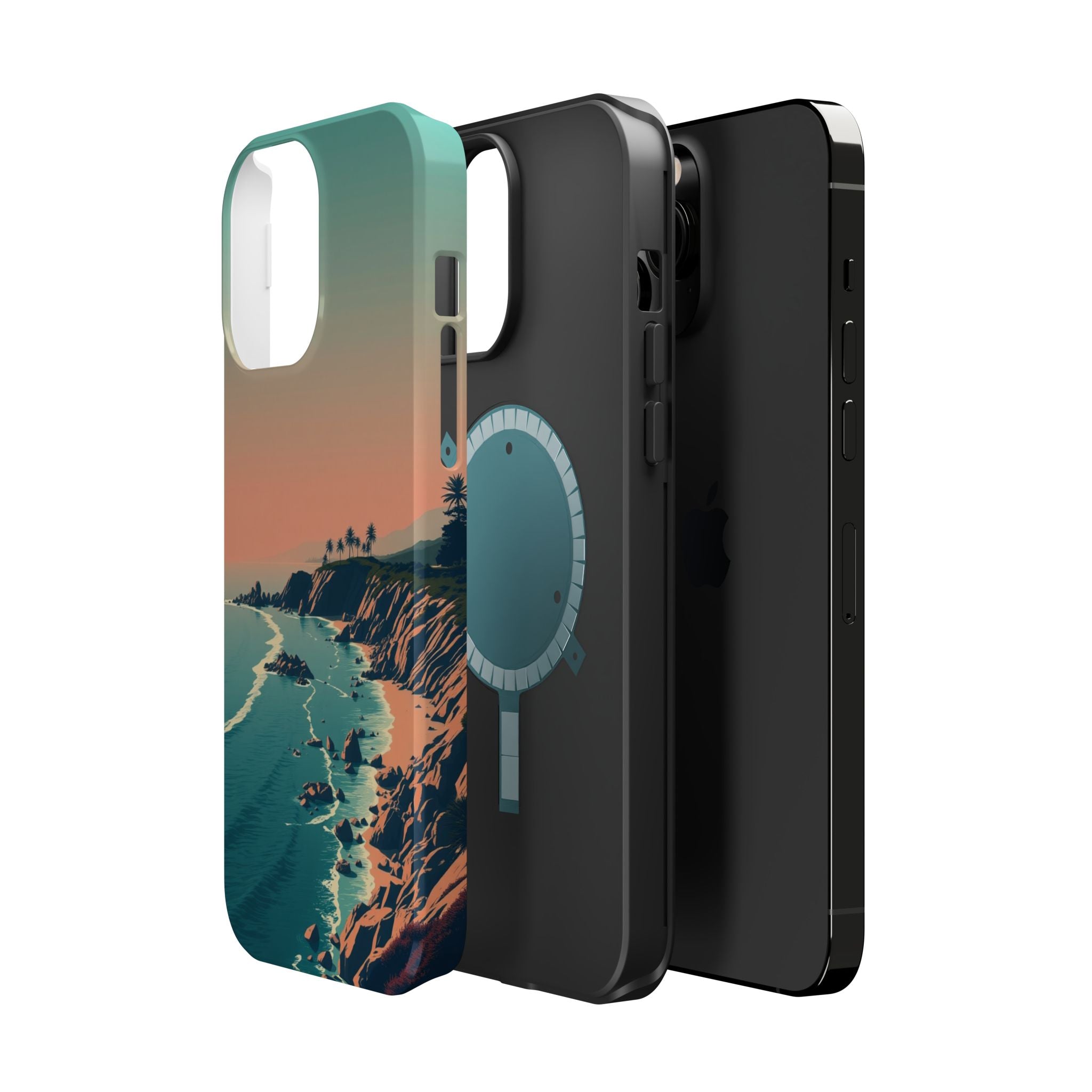 iPhone Radiant Pebble Beach Design Bold Modern Everyday Snap Case · iPhone Case