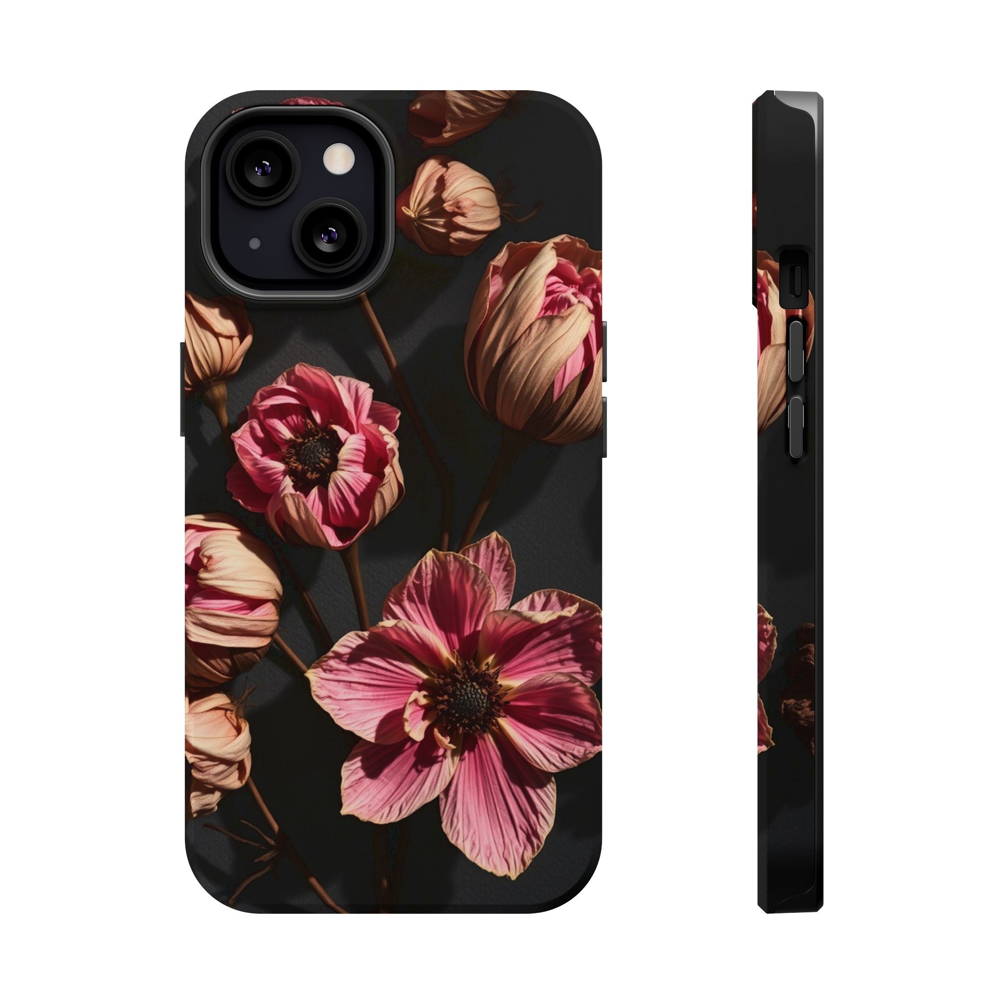 iPhone Dried Flower Flat Lay Electric Art Slim Snap Case · iPhone Case