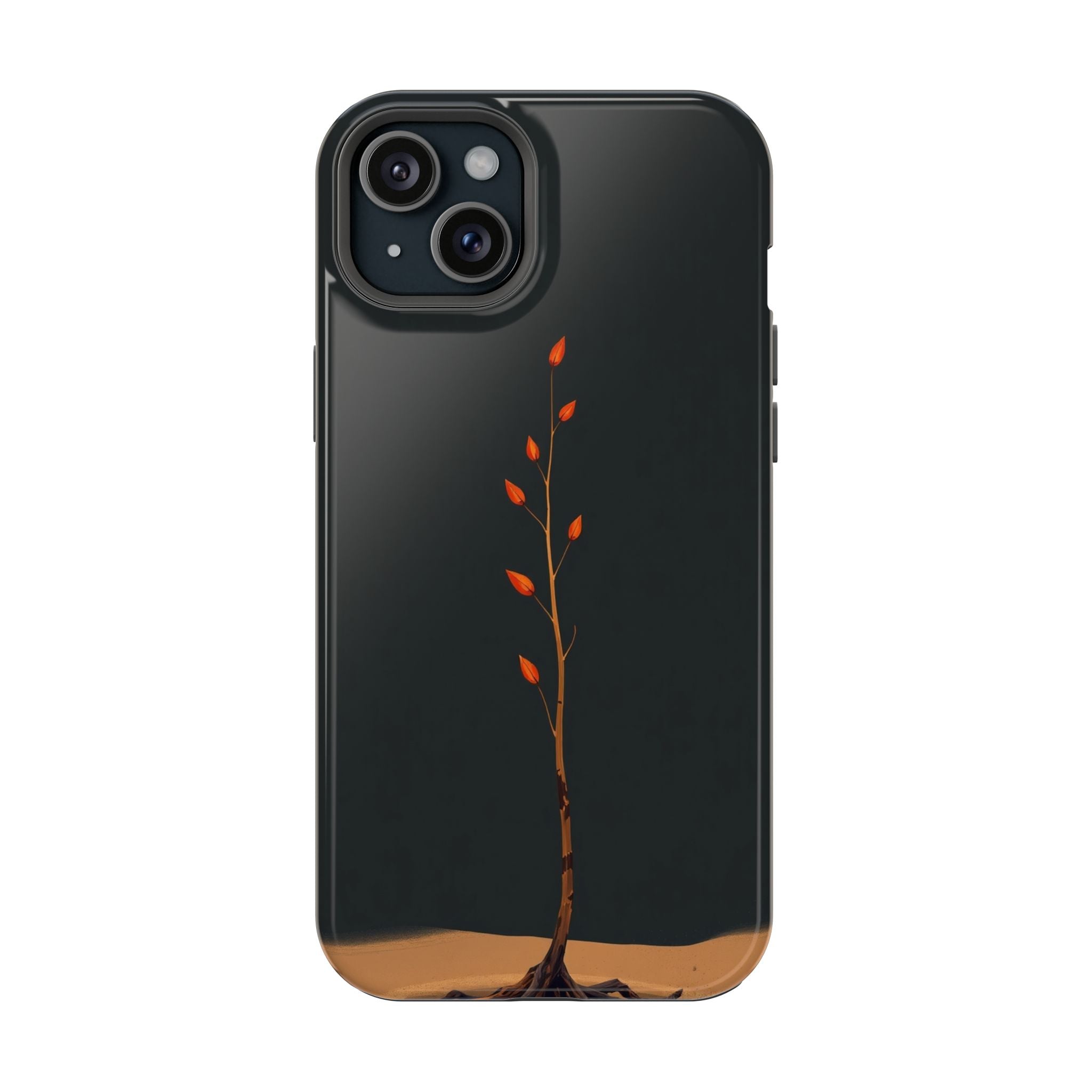 iPhone Burnt Orange And Sand Minimalist Stem Slim iPhone Everyday · iPhone Case
