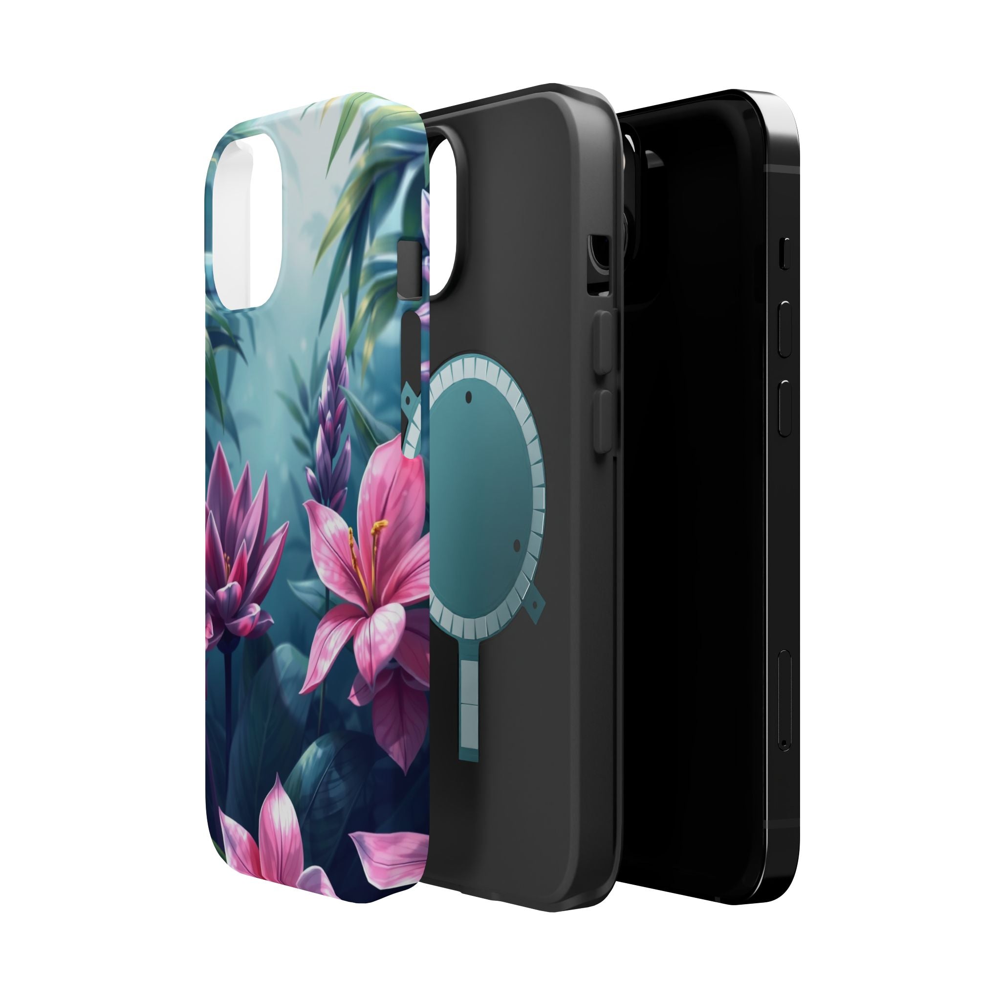 iPhone Indigo And Violet Jungle Floral Slim Everyday Designer Case · iPhone Case