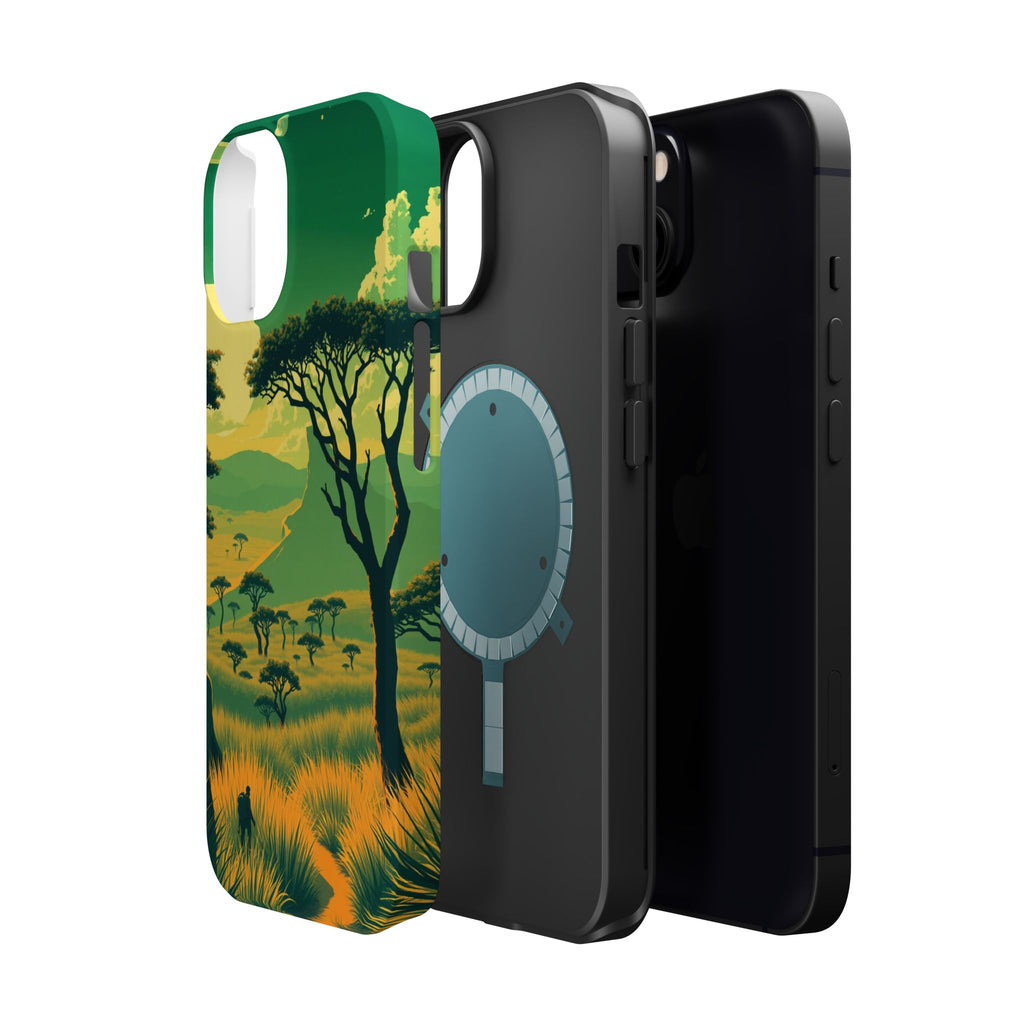 iPhone Savanna Horizon Pixel Art -Bit Slim Everyday Designer Case · iPhone Case